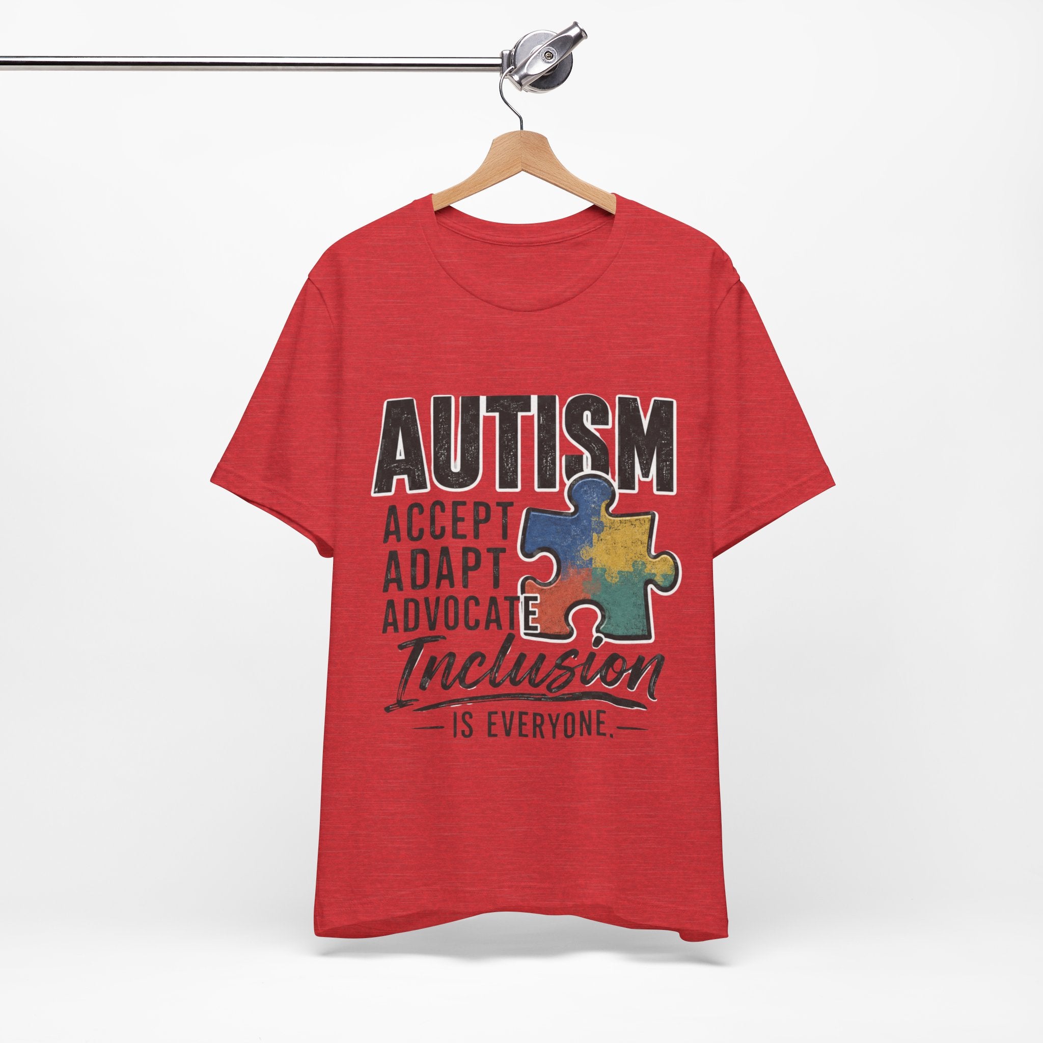 Autism Acceptance Shirt Inclusion Advocate T Shirt Puzzle Piece Tee Neurodiversity Awareness Special Needs Support Unisex Gift