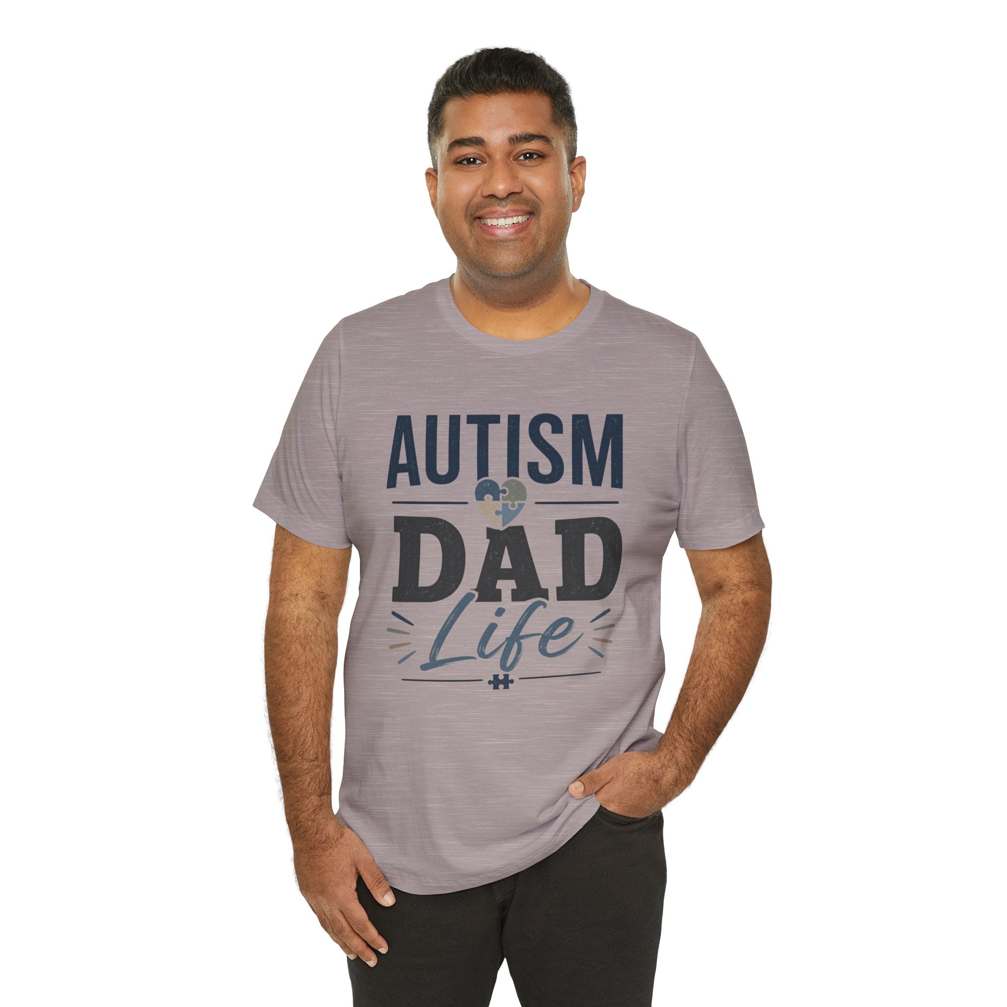 Autism Dad Life Shirt Autism Dad T Shirt Proud Autism Father Gift Autism Awareness Shirt Special Needs Dad Tee Puzzle Heart Design