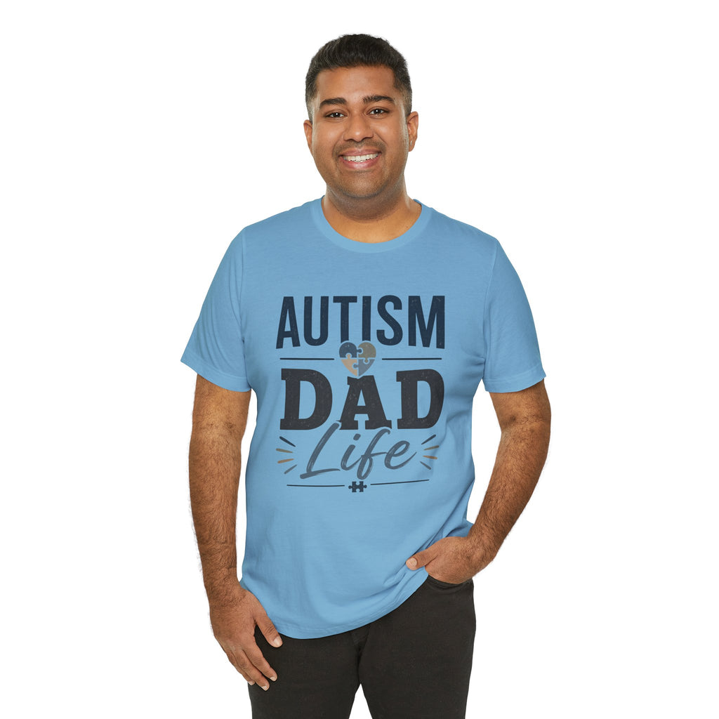 Autism Dad Life Shirt Autism Dad T Shirt Proud Autism Father Gift Autism Awareness Shirt Special Needs Dad Tee Puzzle Heart Design