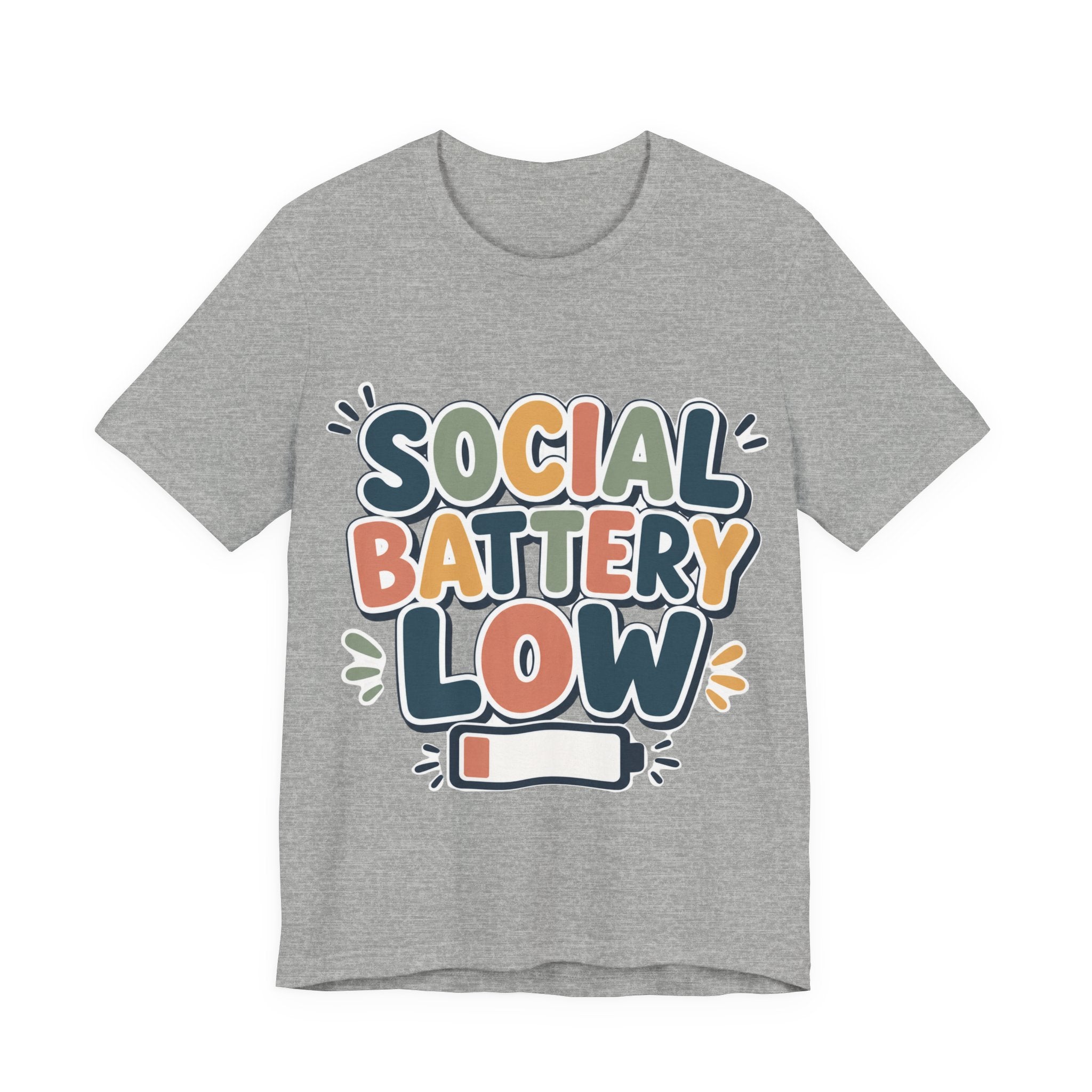 Social Battery Low T-Shirt — Funny Introvert Tee