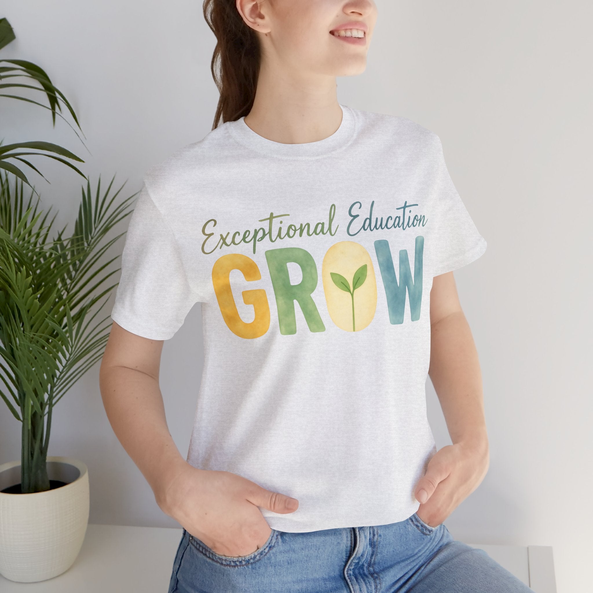 Exceptional Education Teacher Shirt GROW Special Education T Shirt SPED Teacher Gift Inclusive Classroom Autism Teacher Tee
