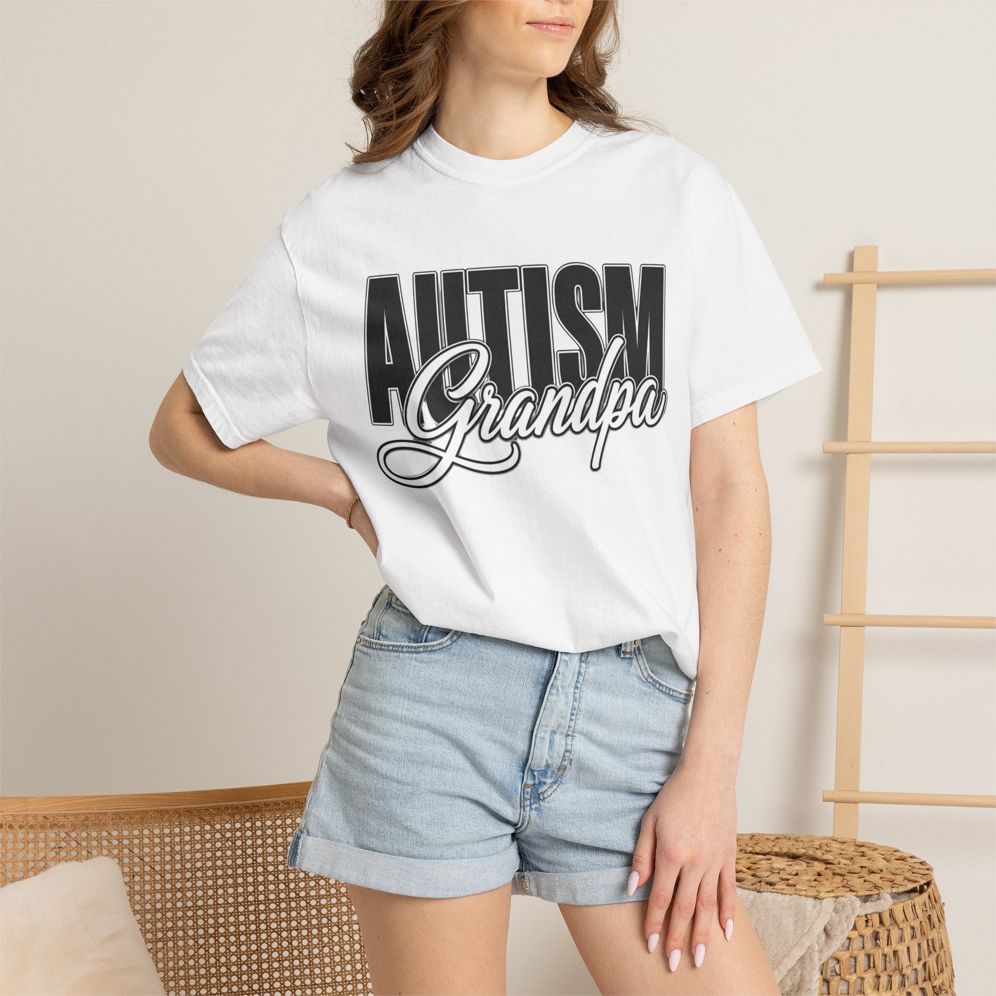 Autism Grandpa Shirt Proud Autism Grandpa T Shirt Autism Awareness Autism Acceptance Gift Puzzle Heart Special Needs Grandpa Tee