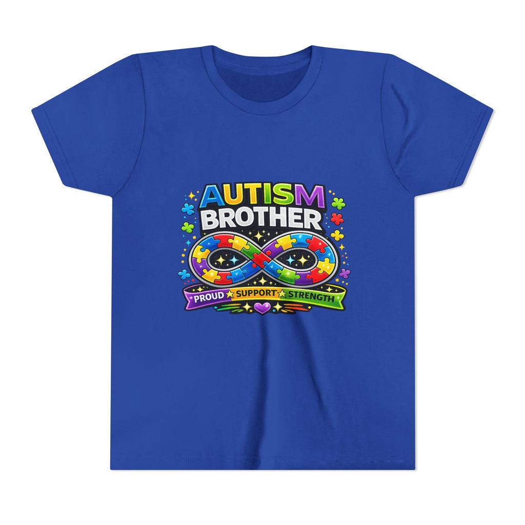 Autism Brother Shirt | Autism Sibling Tee | Infinity Puzzle Shirt | Proud Support Strength | Autism Acceptance Gift for Brother