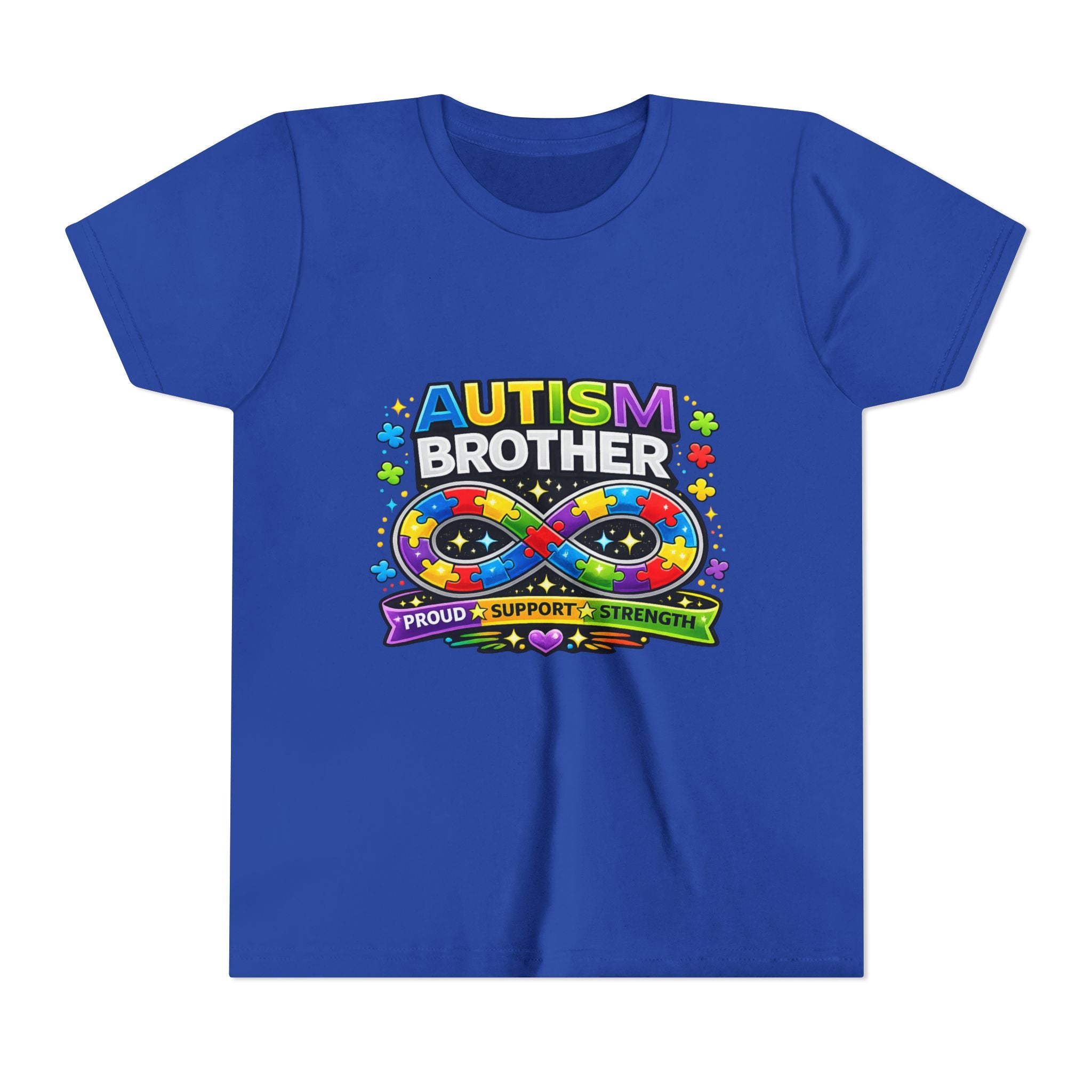 Autism Brother Shirt | Autism Sibling Tee | Infinity Puzzle Shirt | Proud Support Strength | Autism Acceptance Gift for Brother
