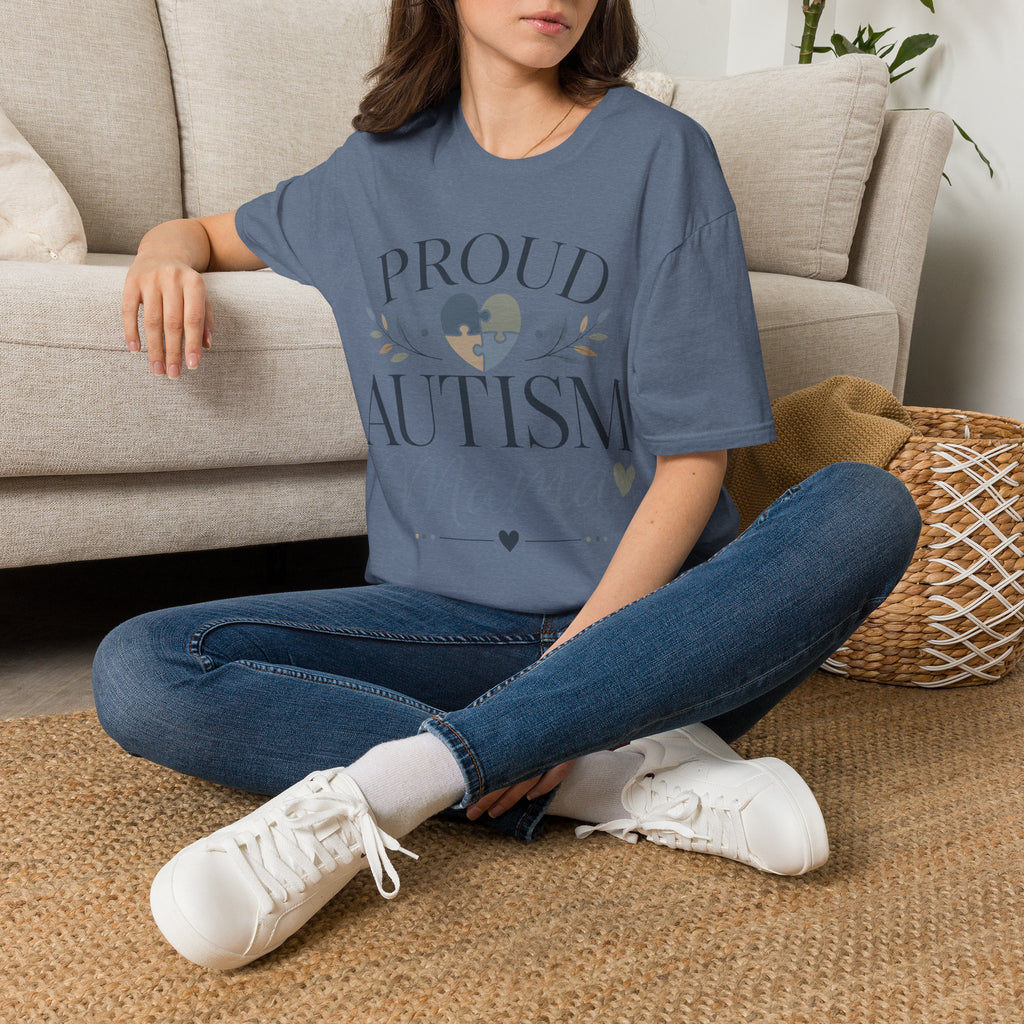 Proud Autism Mama T-Shirt | Puzzle Heart Awareness Tee | Special Needs