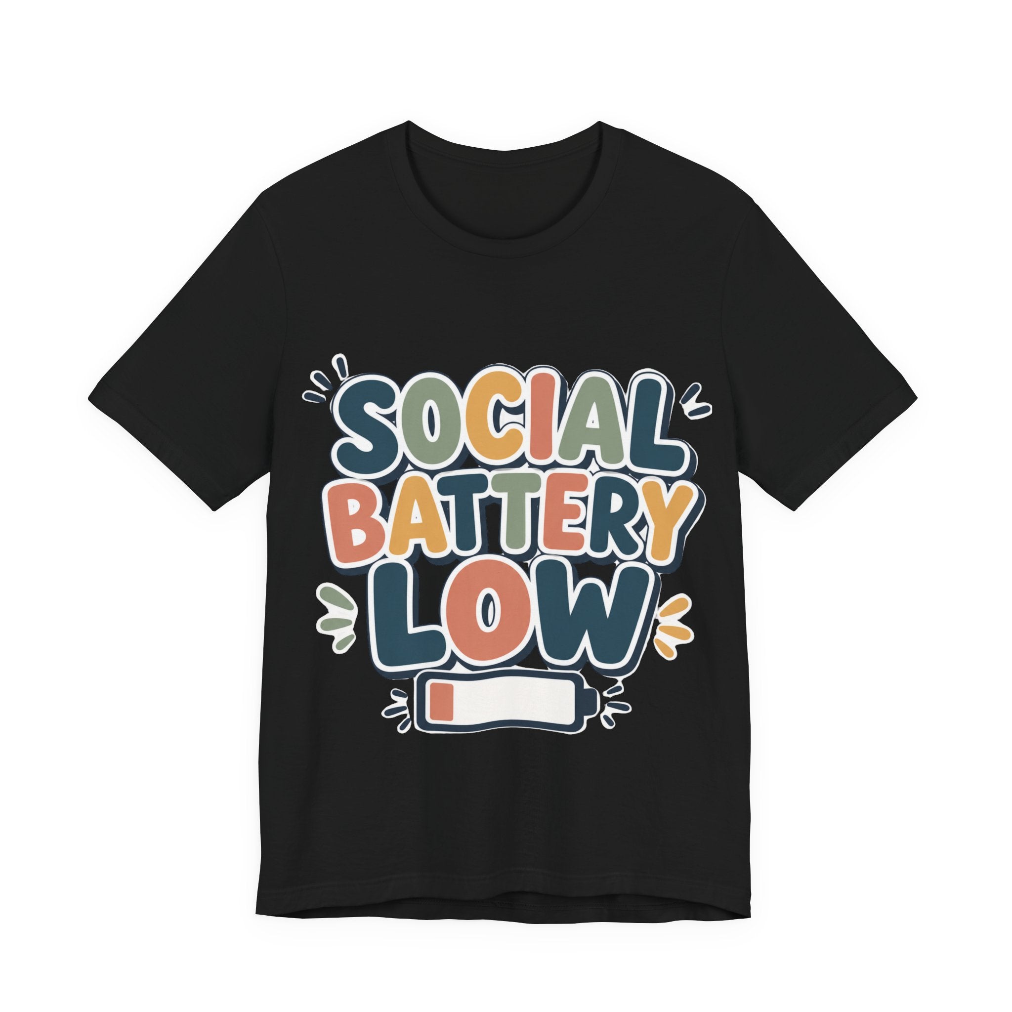 Social Battery Low T-Shirt — Funny Introvert Tee