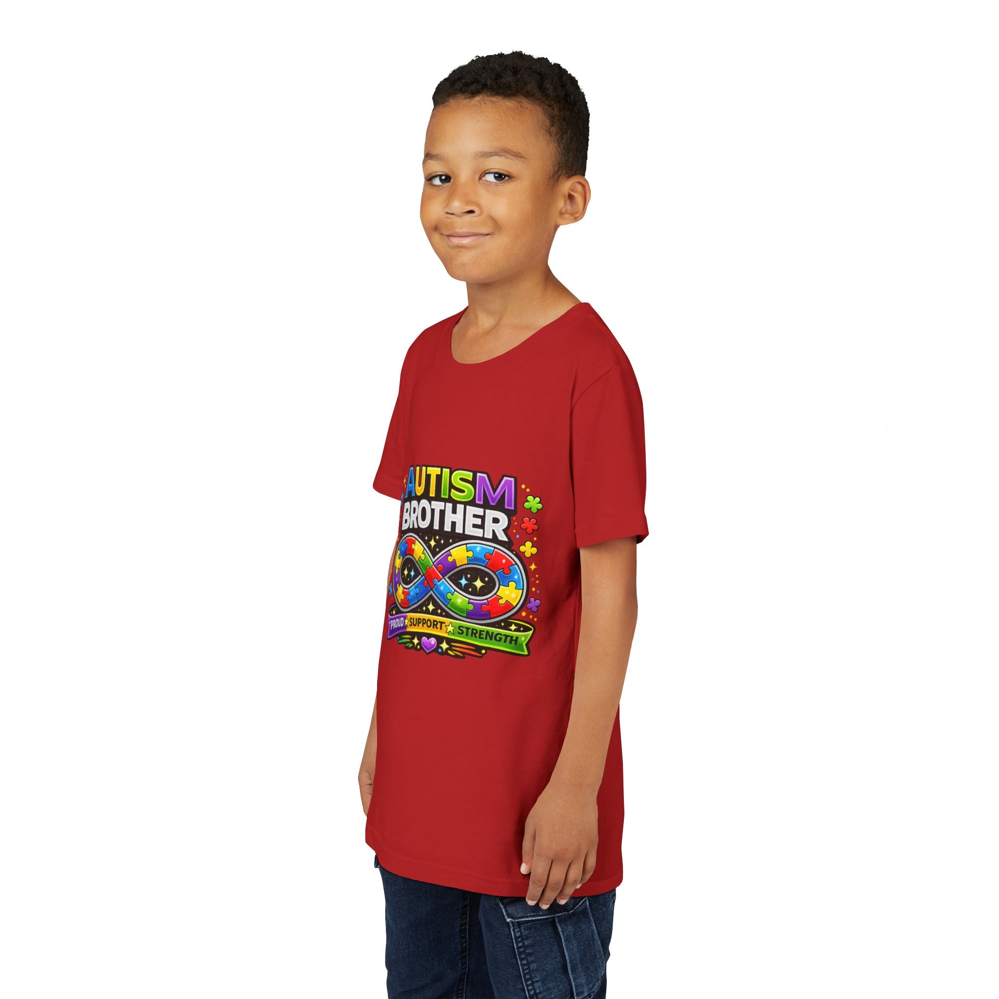 Autism Brother Shirt | Autism Sibling Tee | Infinity Puzzle Shirt | Proud Support Strength | Autism Acceptance Gift for Brother