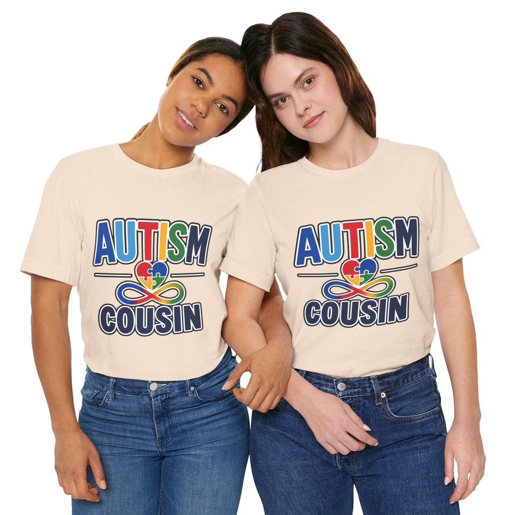 Autism Cousin Shirt | Proud Autism Cousin T-Shirt | Puzzle Heart Infinity Design | Autism Awareness & Acceptance Gift | Special Needs Family Apparel Tee