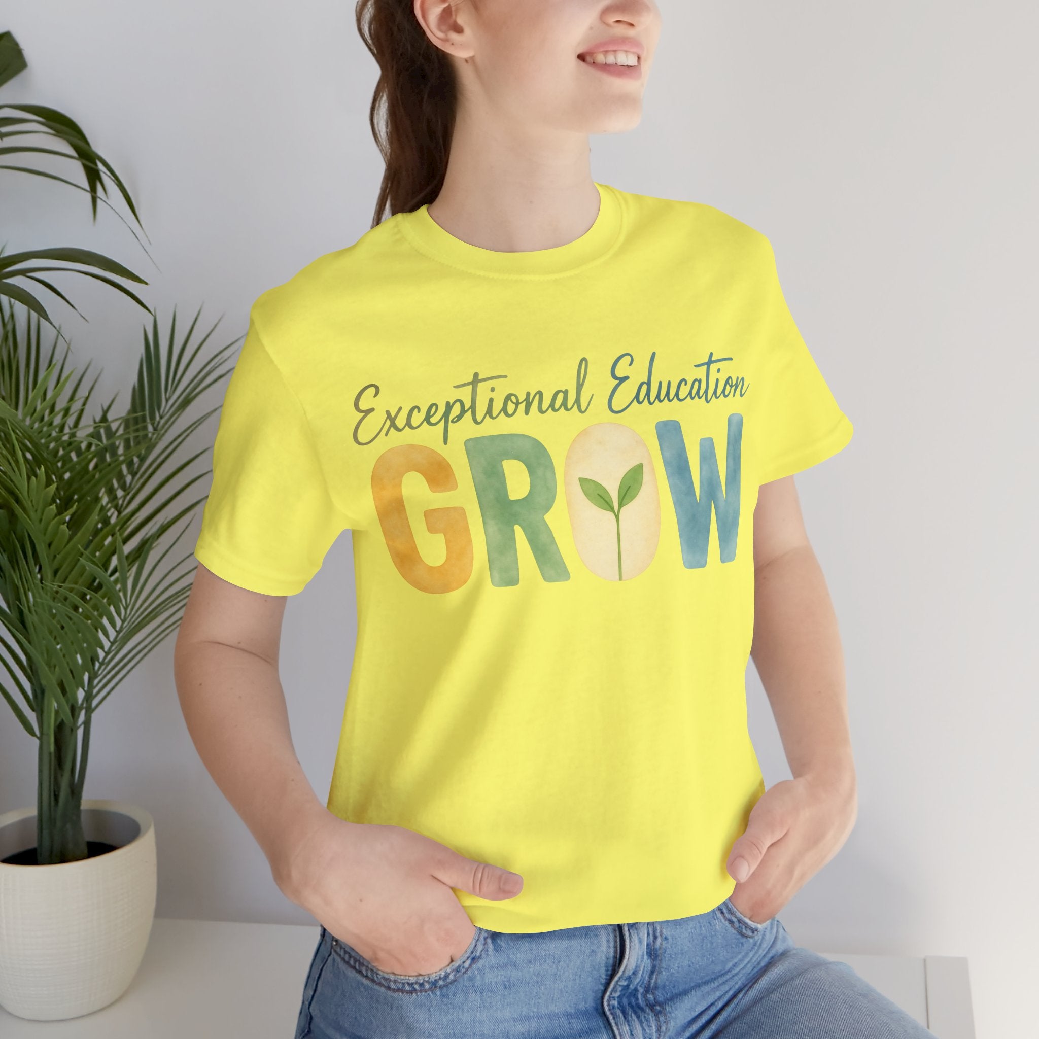 Exceptional Education Teacher Shirt GROW Special Education T Shirt SPED Teacher Gift Inclusive Classroom Autism Teacher Tee