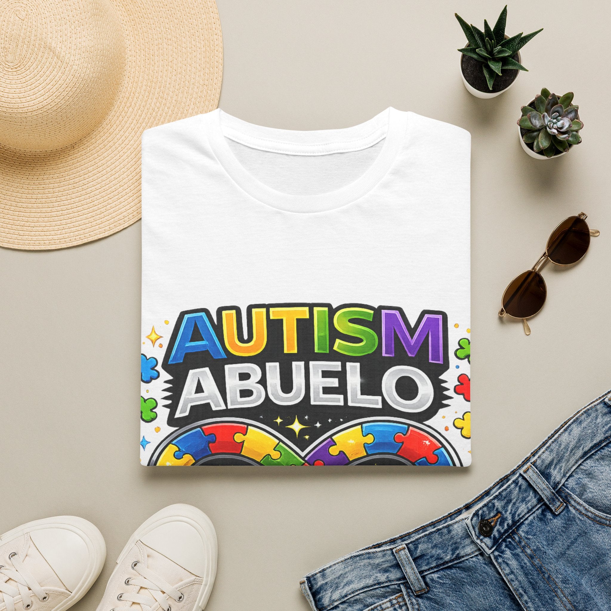Autism Abuelo Shirt, Proud Autism Grandpa Tee, Spanish Grandpa Gift, Autism Acceptance Shirt, Infinity Symbol T-Shirt, Autism Family Apparel