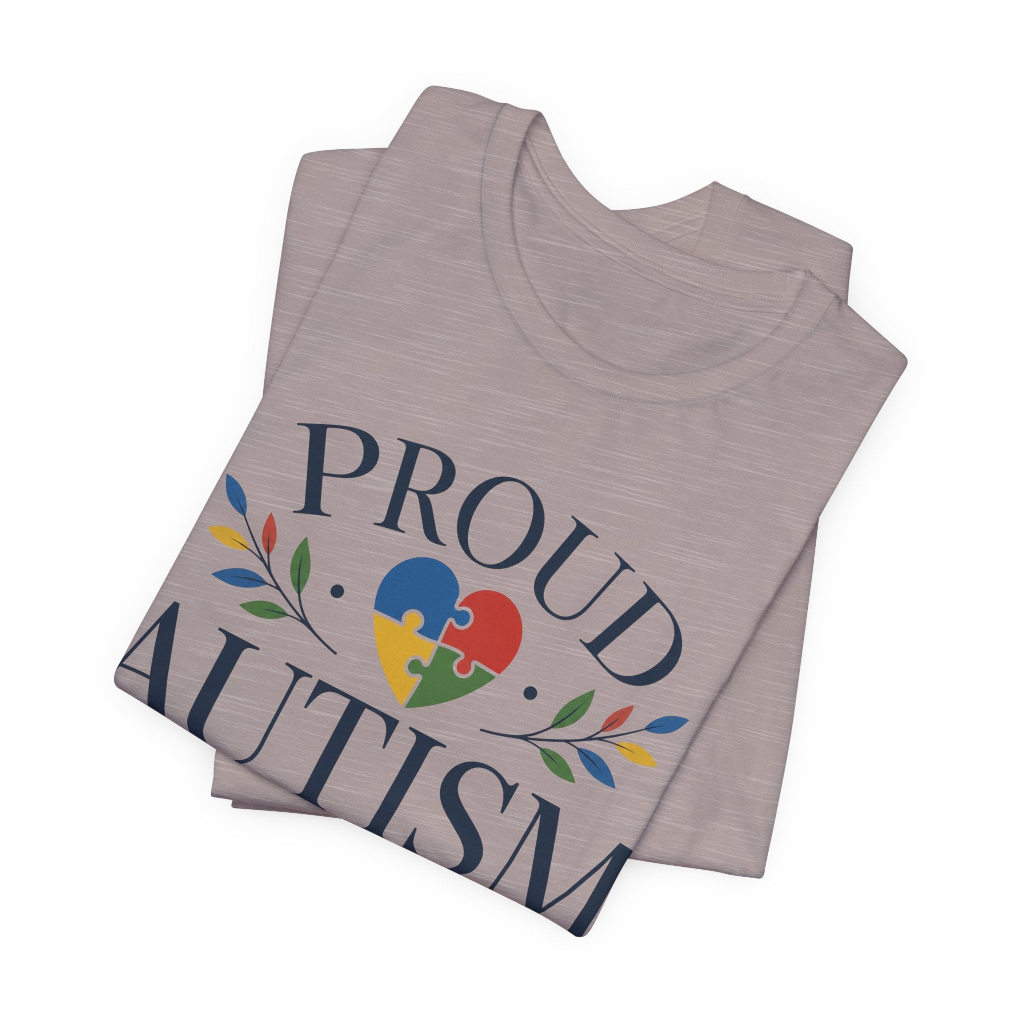 Proud Autism Mama T-Shirt | Puzzle Heart Mom Tee