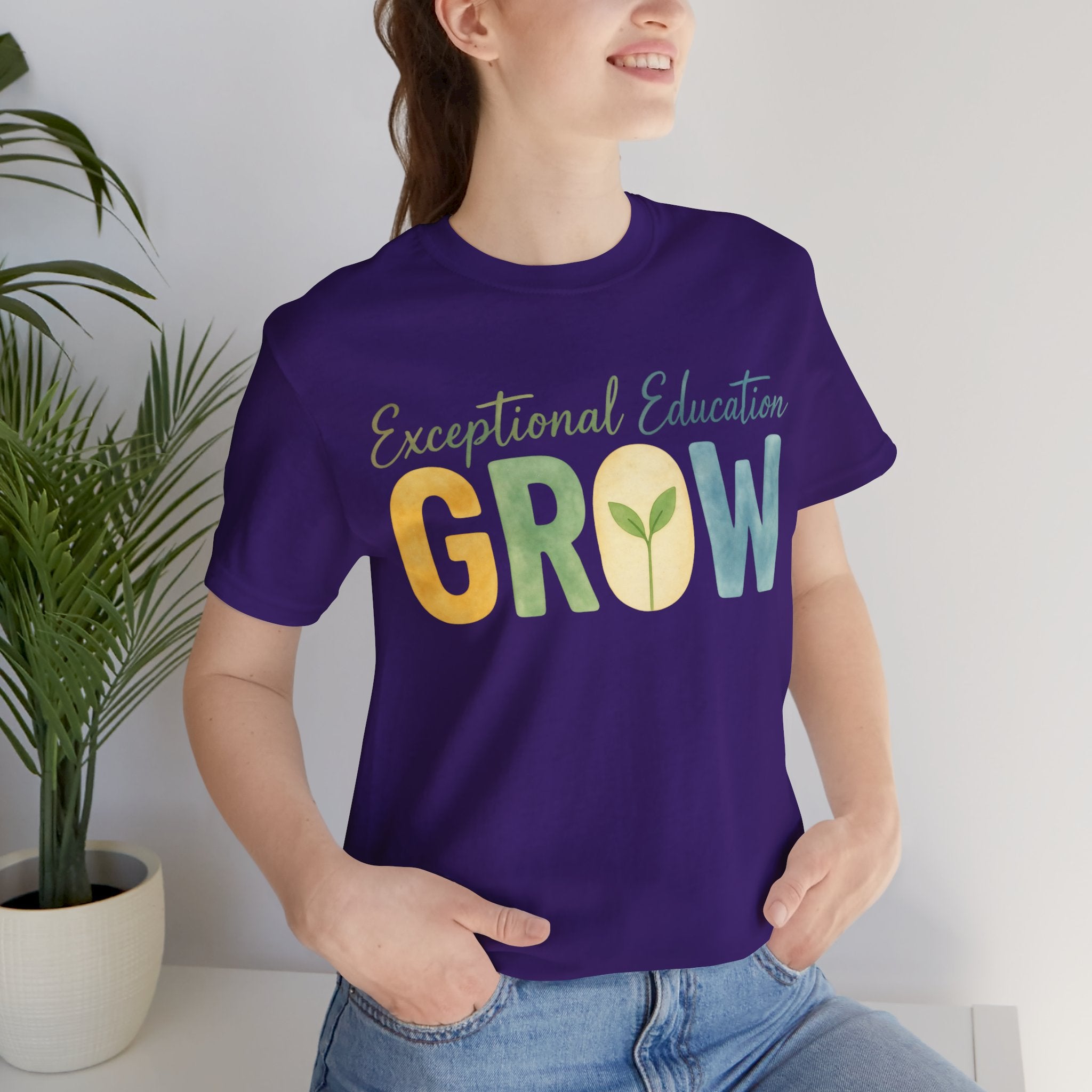 Exceptional Education Teacher Shirt GROW Special Education T Shirt SPED Teacher Gift Inclusive Classroom Autism Teacher Tee