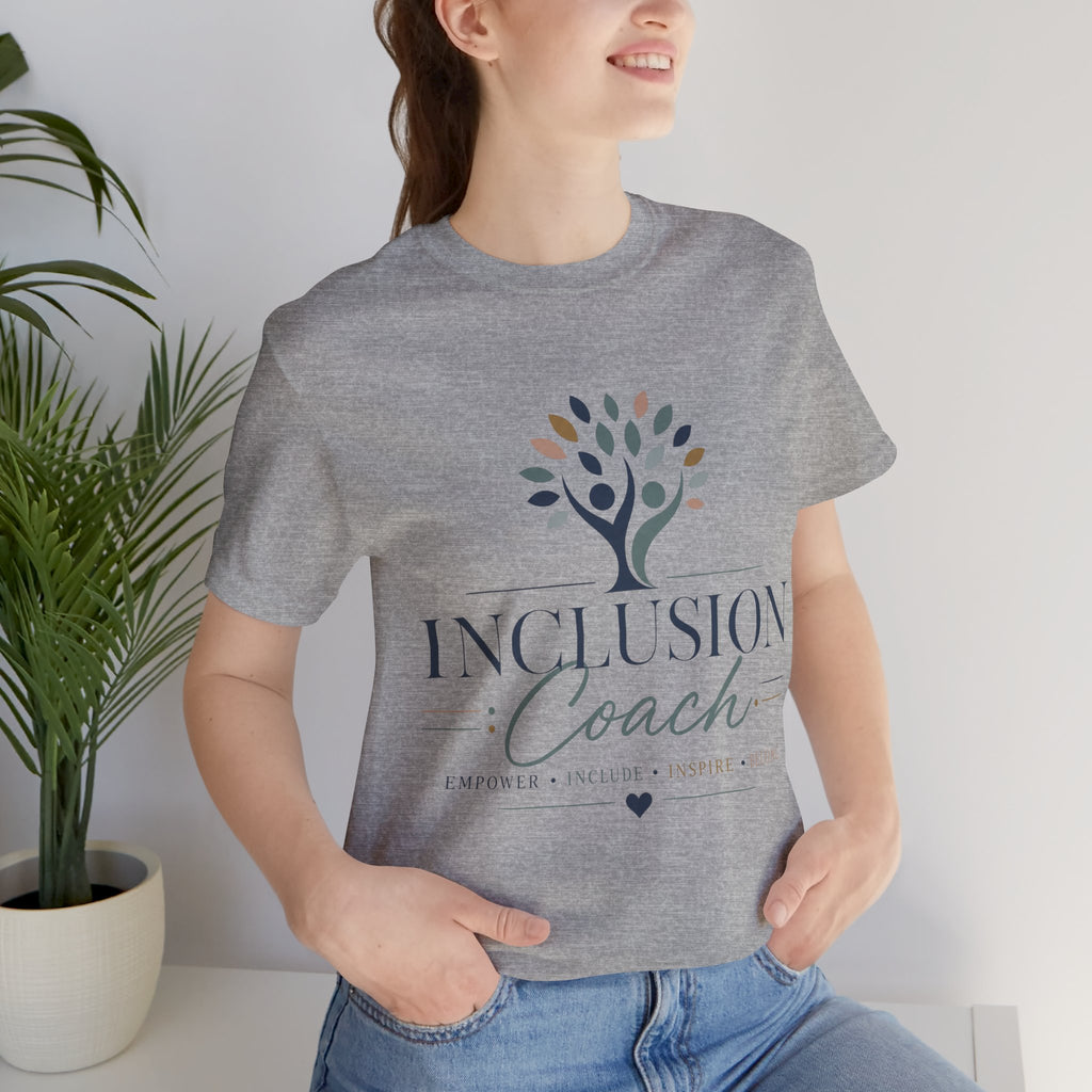 Inclusion Coach T-Shirt | Tree Logo, Empower Inclusivity, Diversity