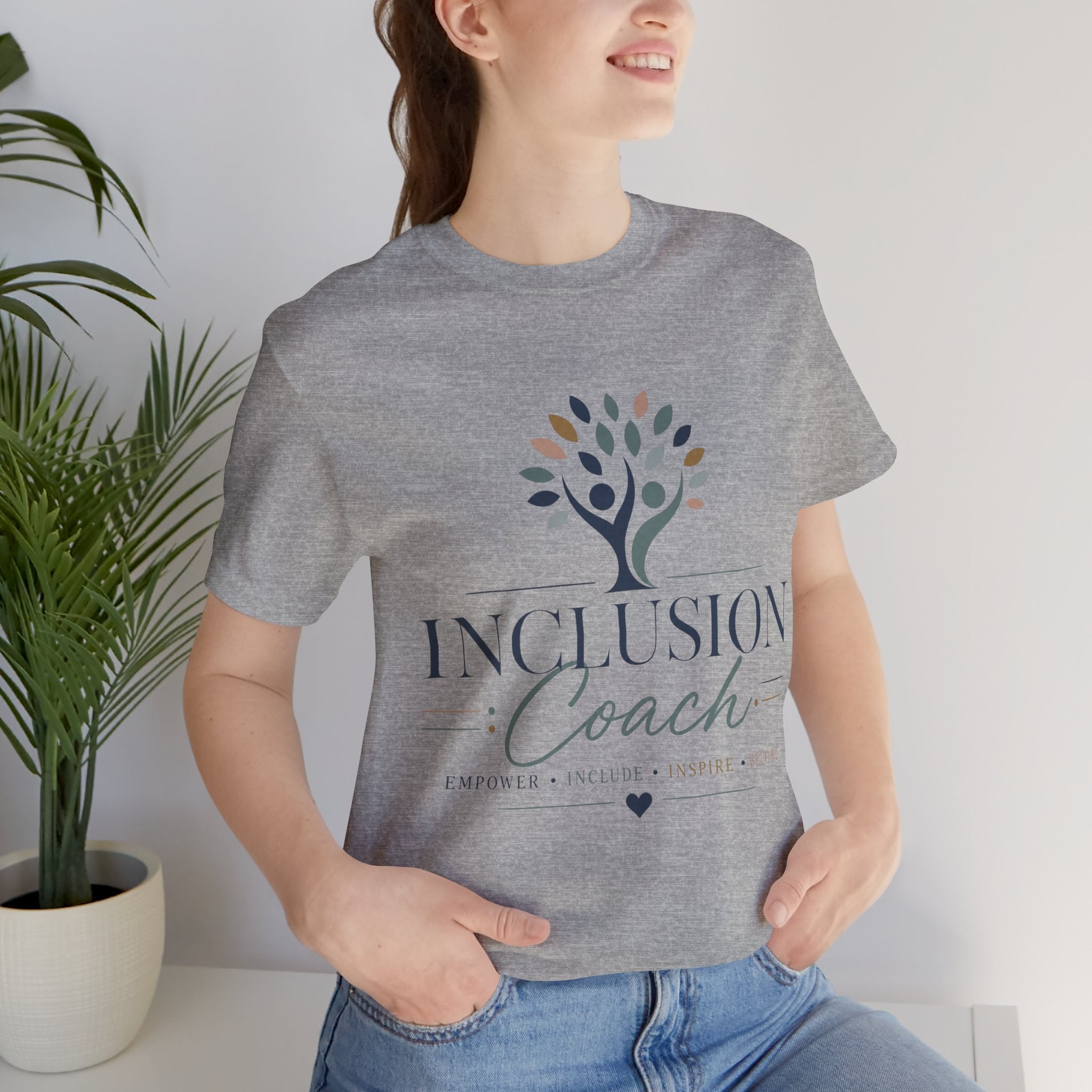 Inclusion Coach T-Shirt | Tree Logo, Empower Inclusivity, Diversity
