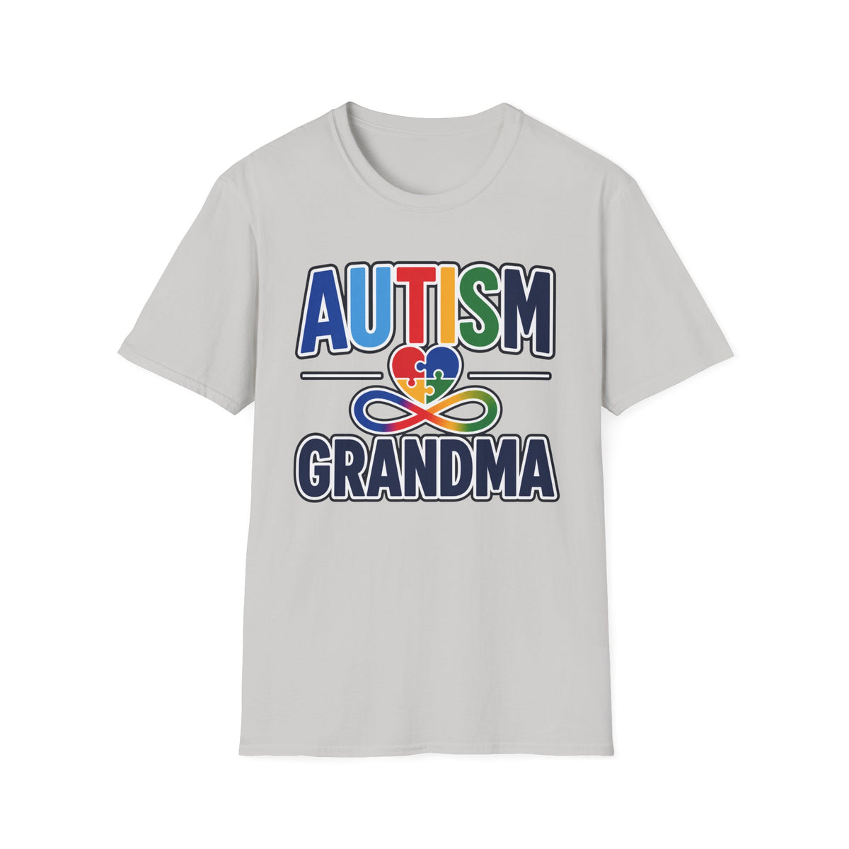 Autism Grandma Heart Puzzle Infinity Shirt, Autism Awareness T-Shirt, Autism Acceptance Grandma Gift, Neurodiversity Family Apparel