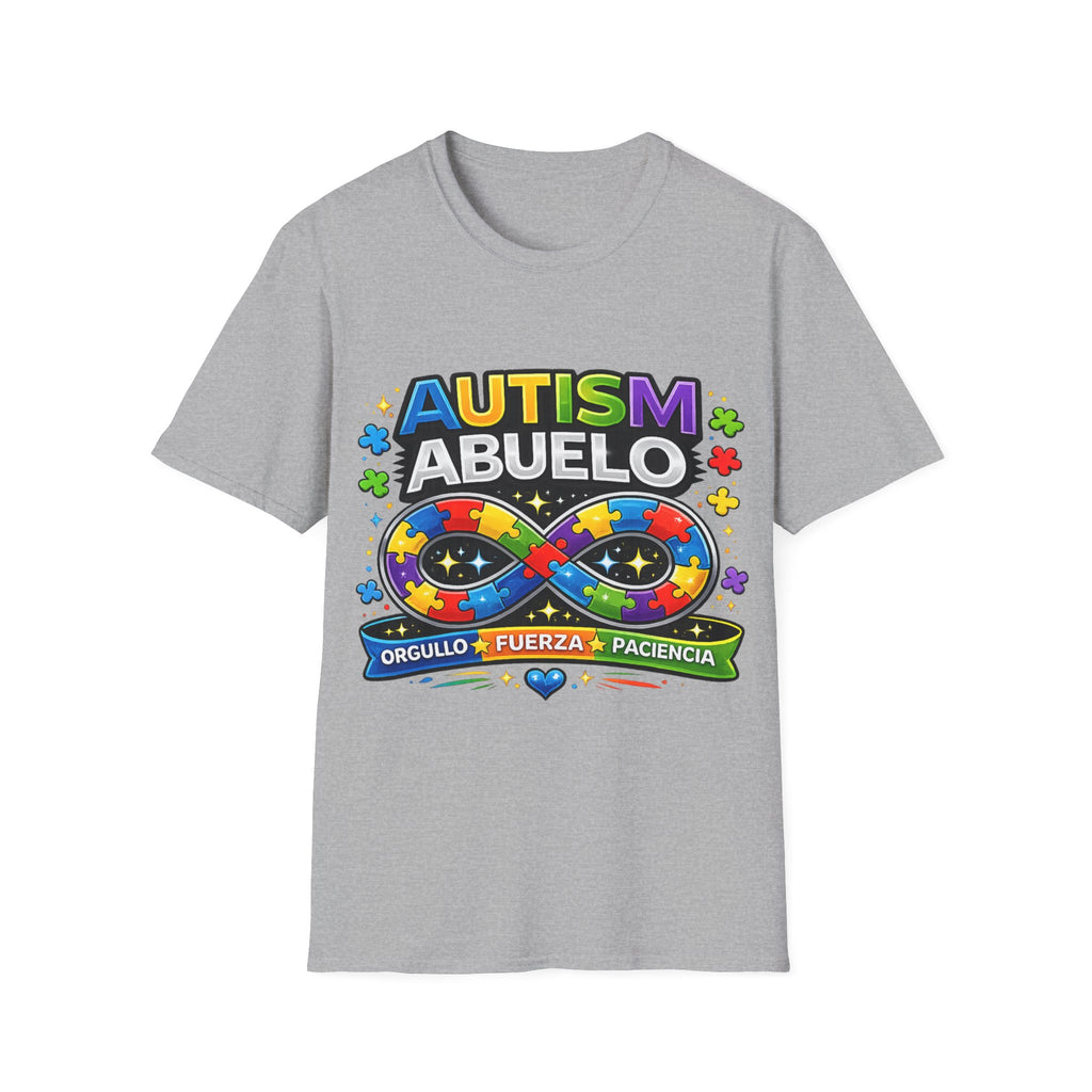 Autism Abuelo Shirt, Proud Autism Grandpa Tee, Spanish Grandpa Gift, Autism Acceptance Shirt, Infinity Symbol T-Shirt, Autism Family Apparel