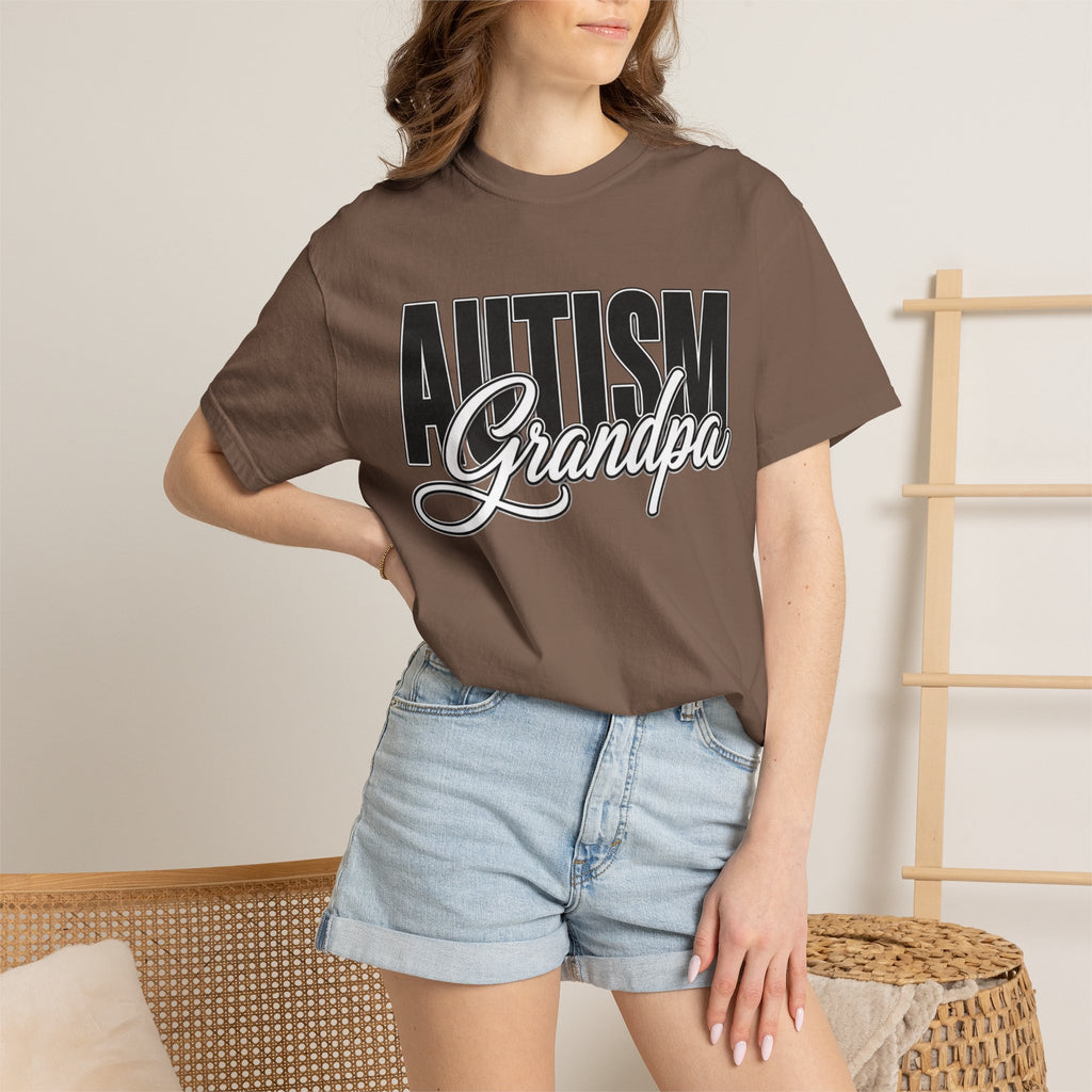 Autism Grandpa Shirt Proud Autism Grandpa T Shirt Autism Awareness Autism Acceptance Gift Puzzle Heart Special Needs Grandpa Tee