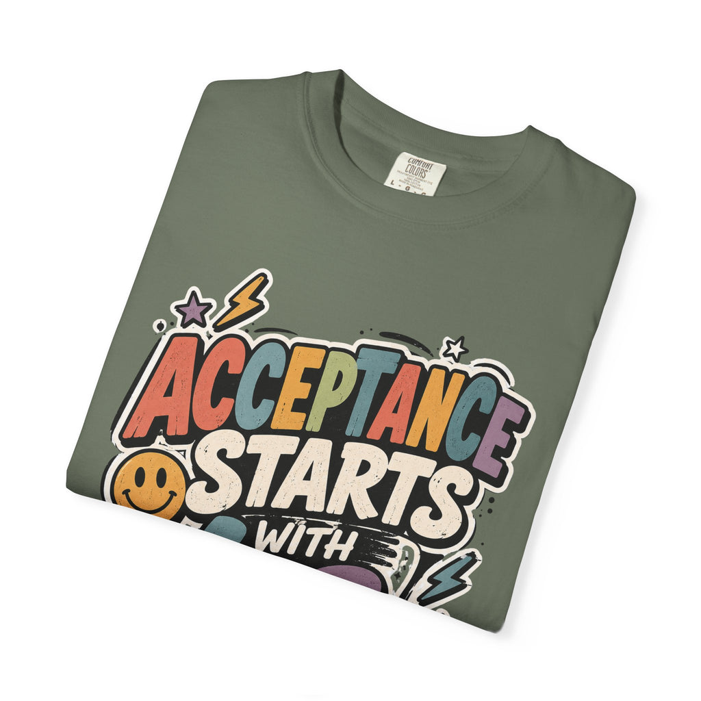 Autism Acceptance Shirt | Puzzle Heart Autism Awareness Shirt, Neurodiversity Inclusion Advocate Gift