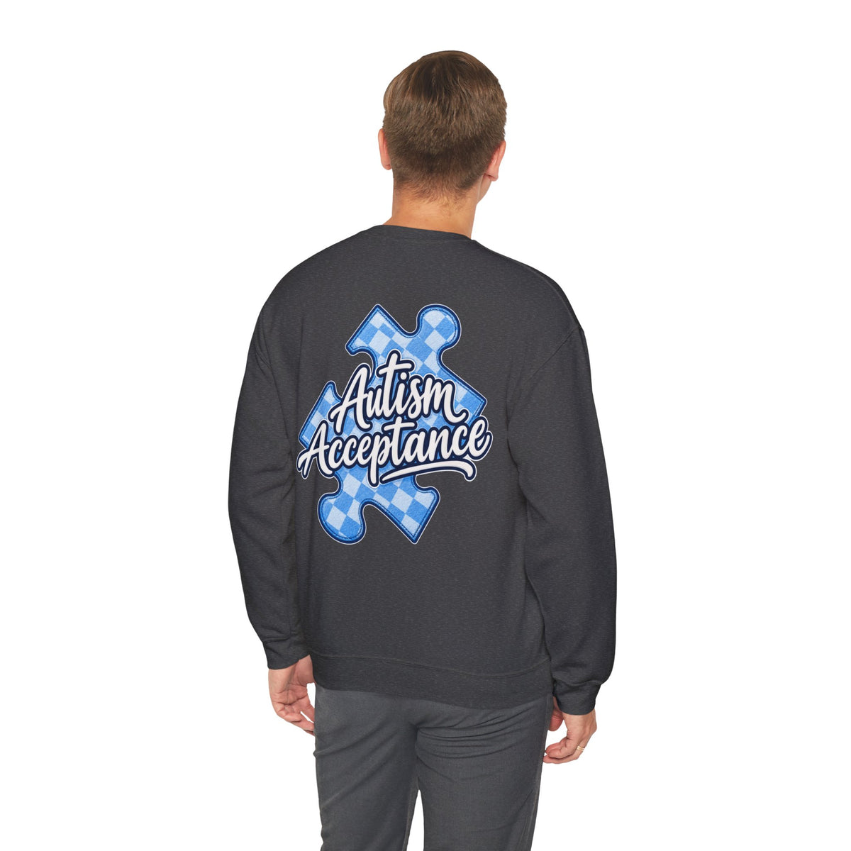 Autism Acceptance Sweatshirt, Puzzle Piece Awareness Crewneck, Autism Advocate Hoodie, Neurodiversity Gift, Autism Family Apparel