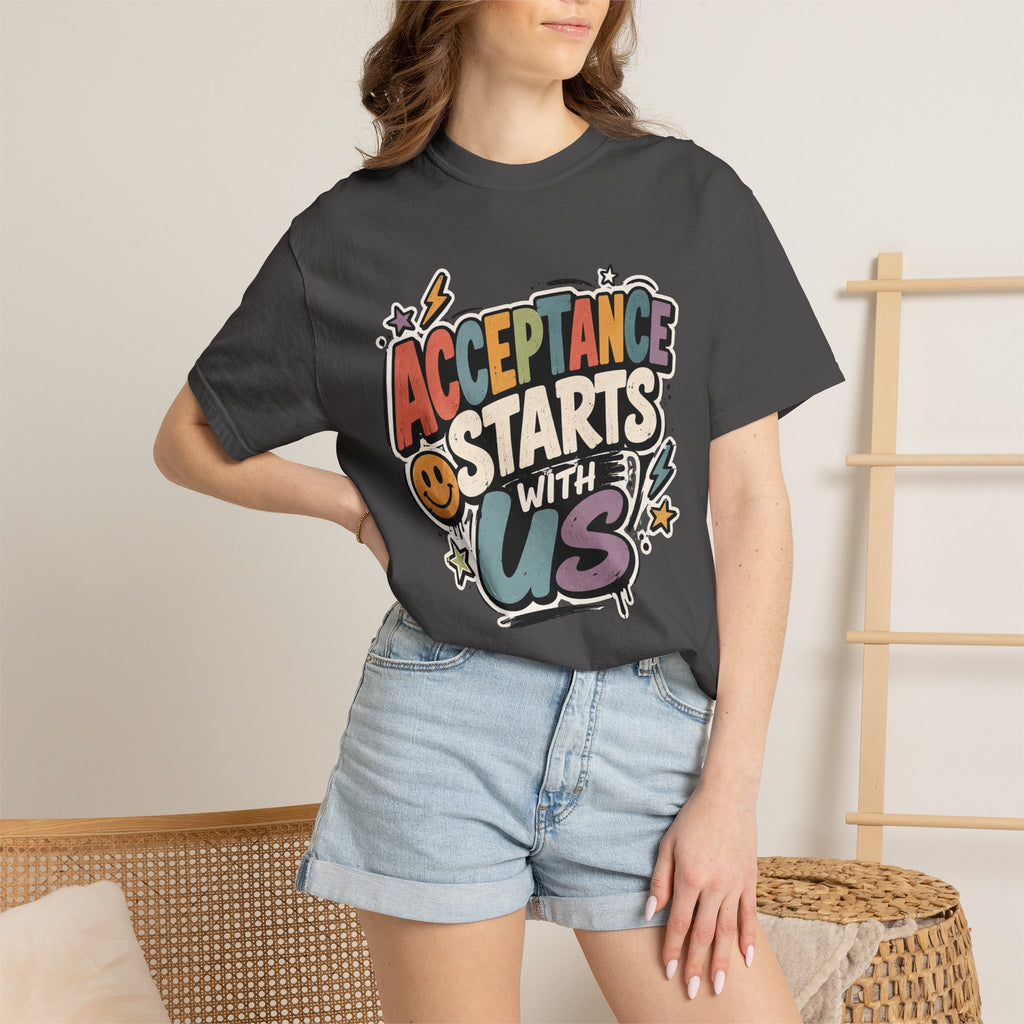 Autism Acceptance Shirt | Puzzle Heart Autism Awareness Shirt, Neurodiversity Inclusion Advocate Gift