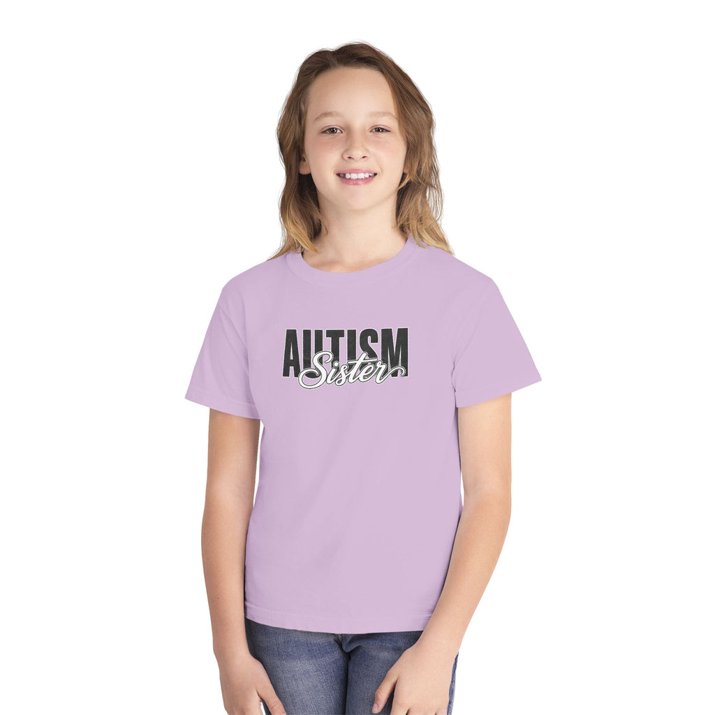 Autism Sister Youth Shirt Kids Autism Sister T Shirt Proud Autism Sibling Tee Autism Awareness Autism Acceptance Gift for Girls