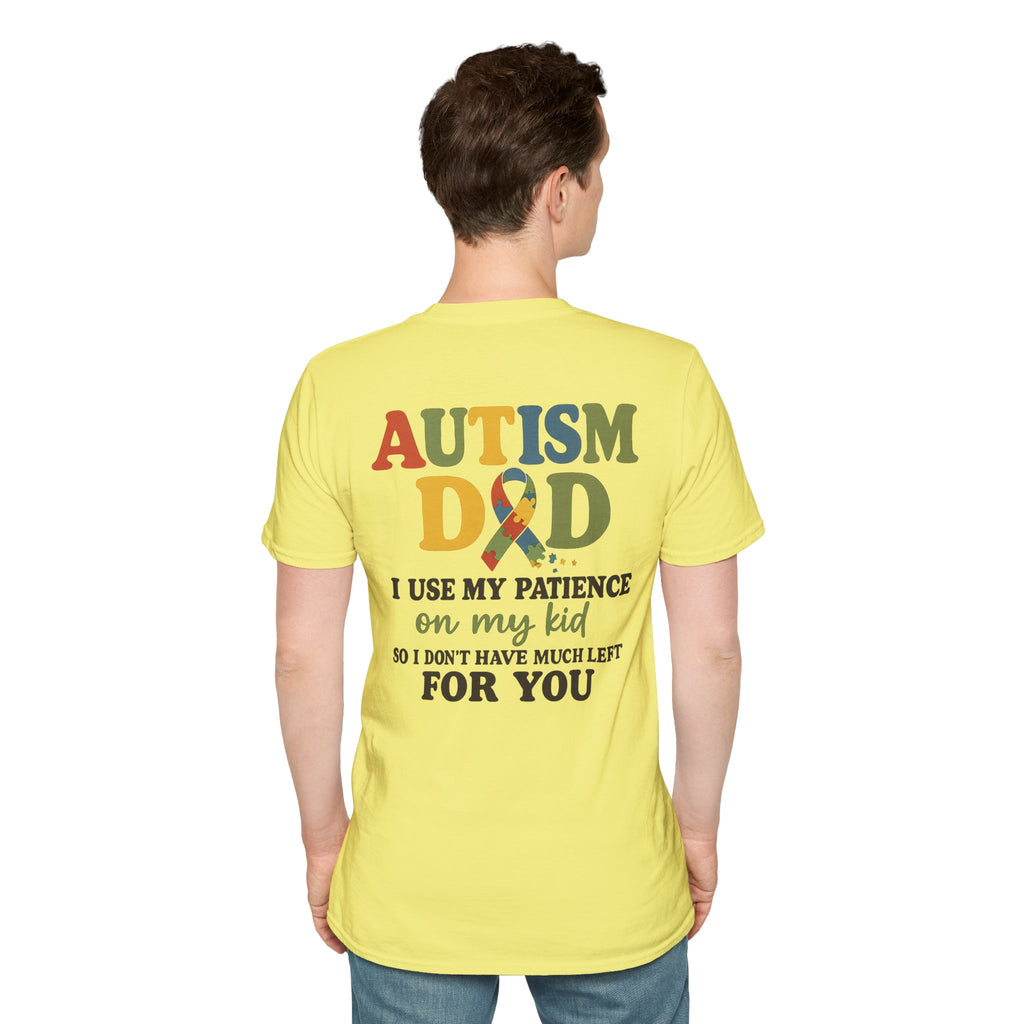 Autism Dad T-Shirt | Rainbow Puzzle Support Tee