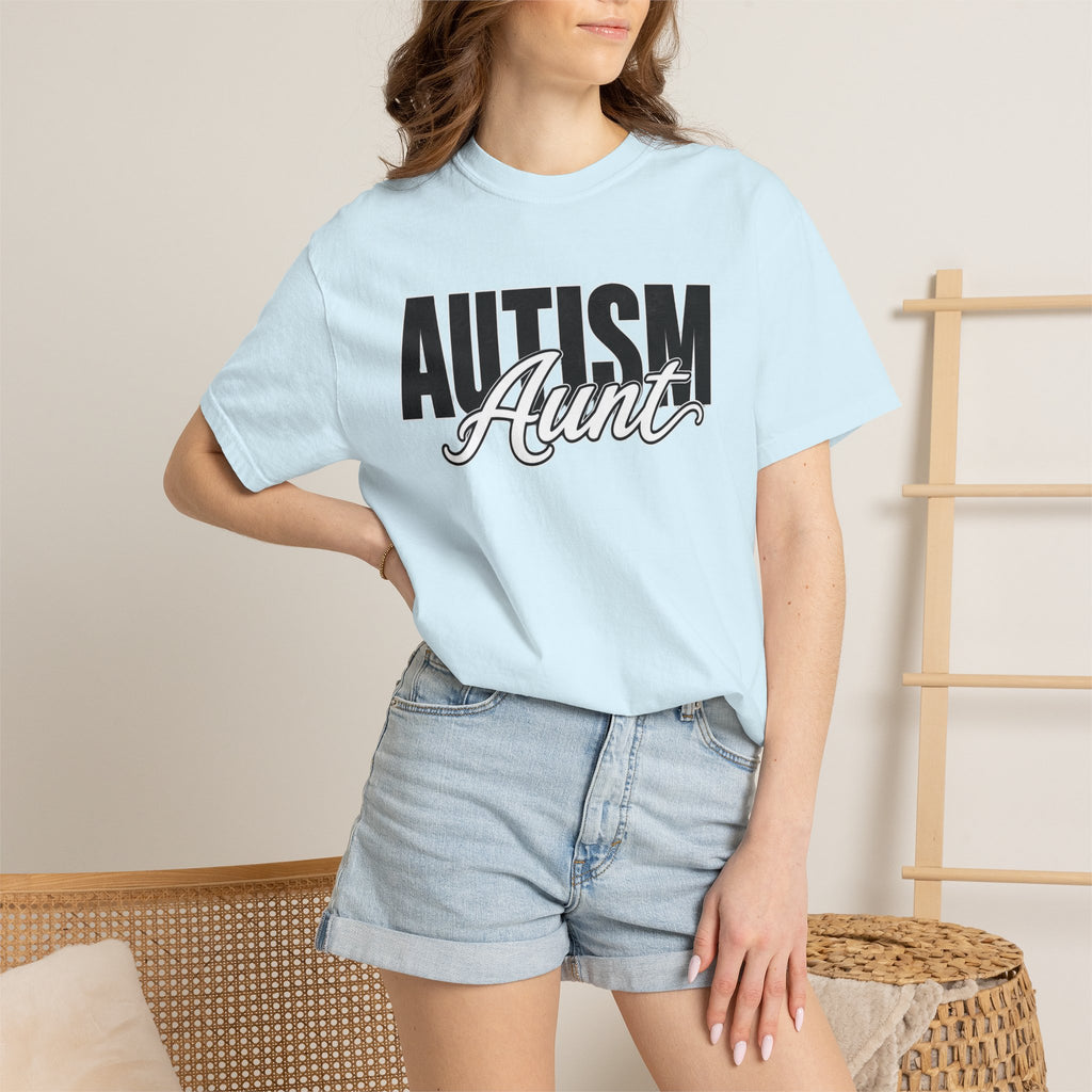 Autism Aunt Shirt Proud Autism Aunt T Shirt Autism Awareness Autism Acceptance Gift Puzzle Heart Special Needs Family Tee