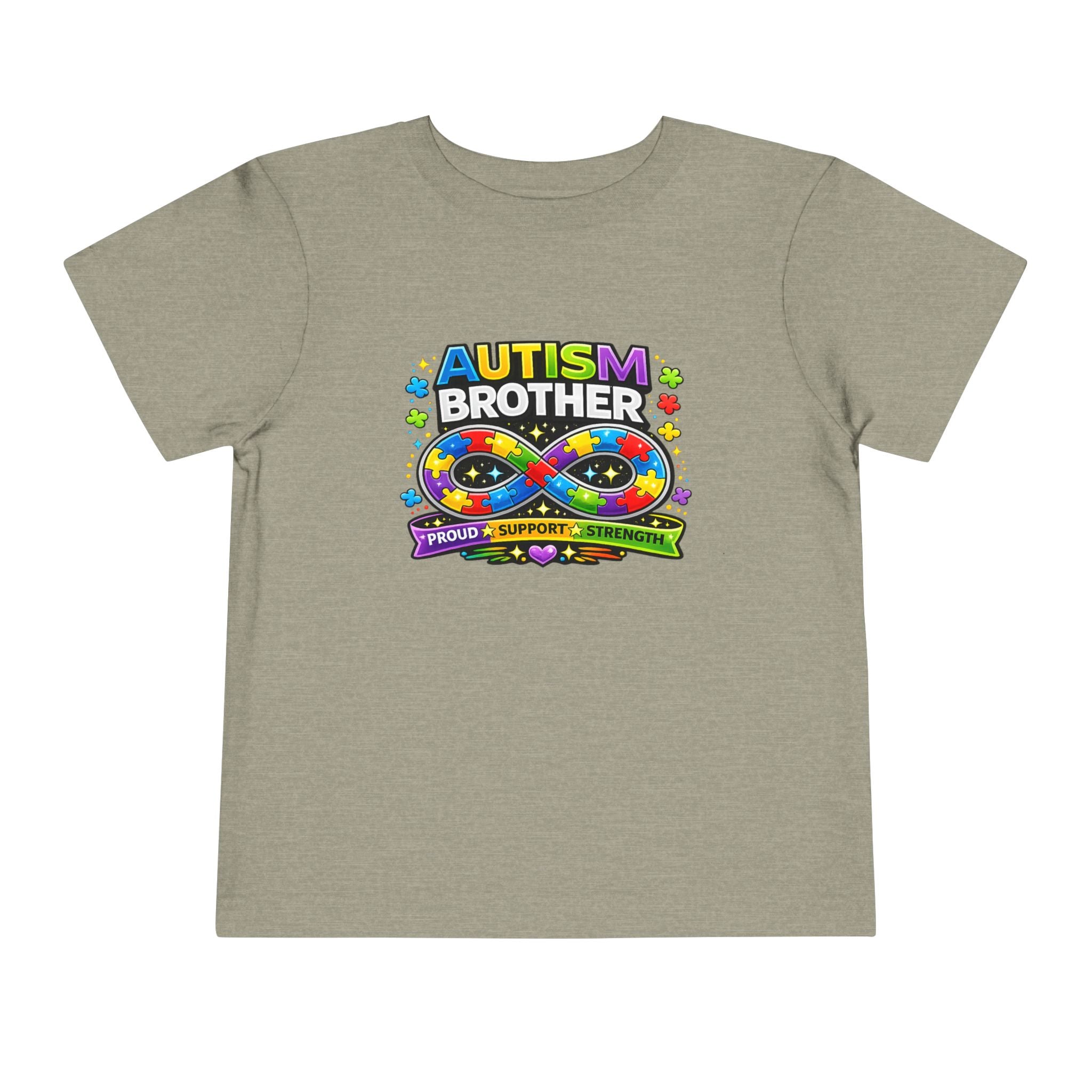 Autism Brother Toddler Tee | Puzzle Ribbon Support