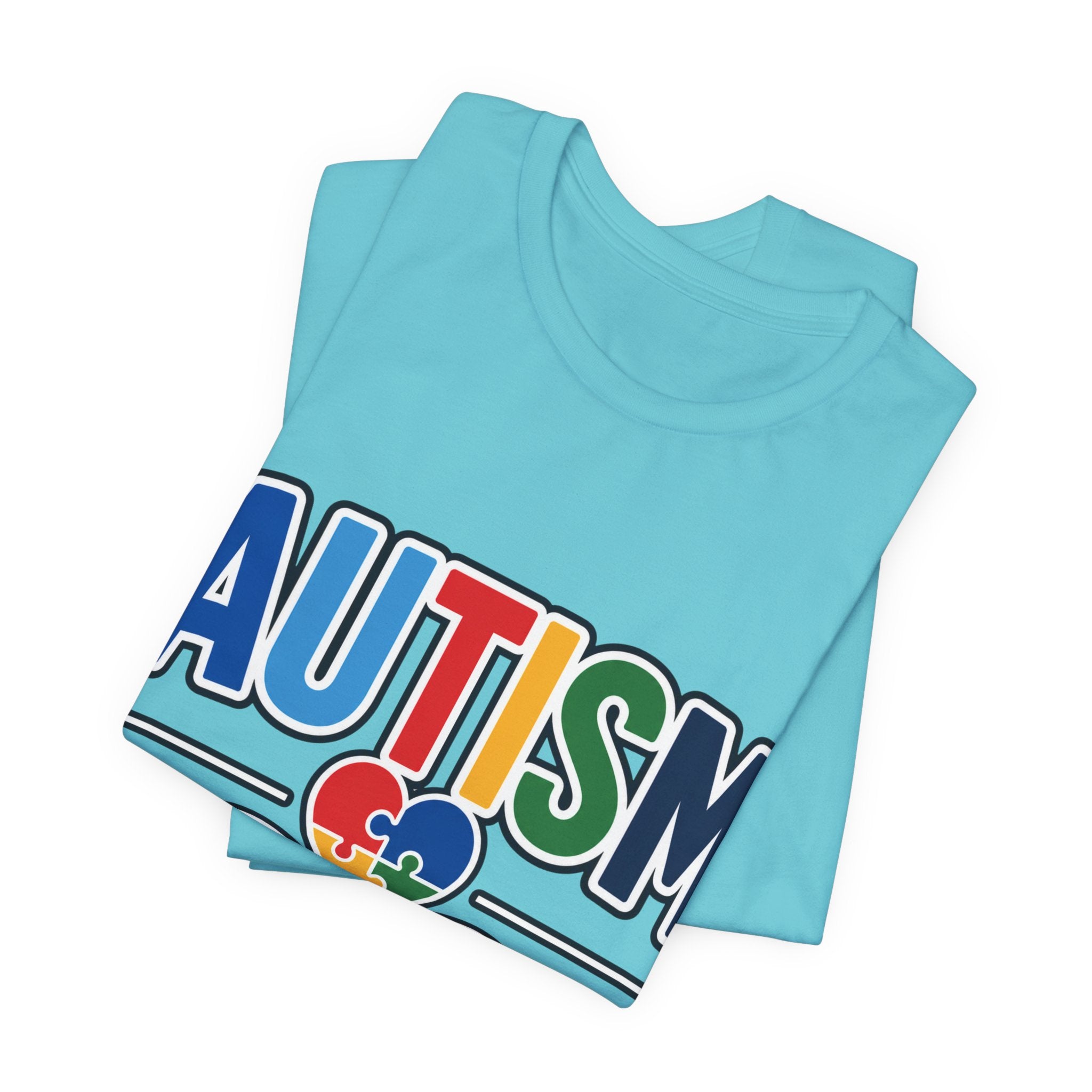 Autism Dad Shirt | Proud Autism Father T-Shirt | Colorful Puzzle Heart Infinity Design | Autism Awareness Gift for Dad | Autism Acceptance Tee