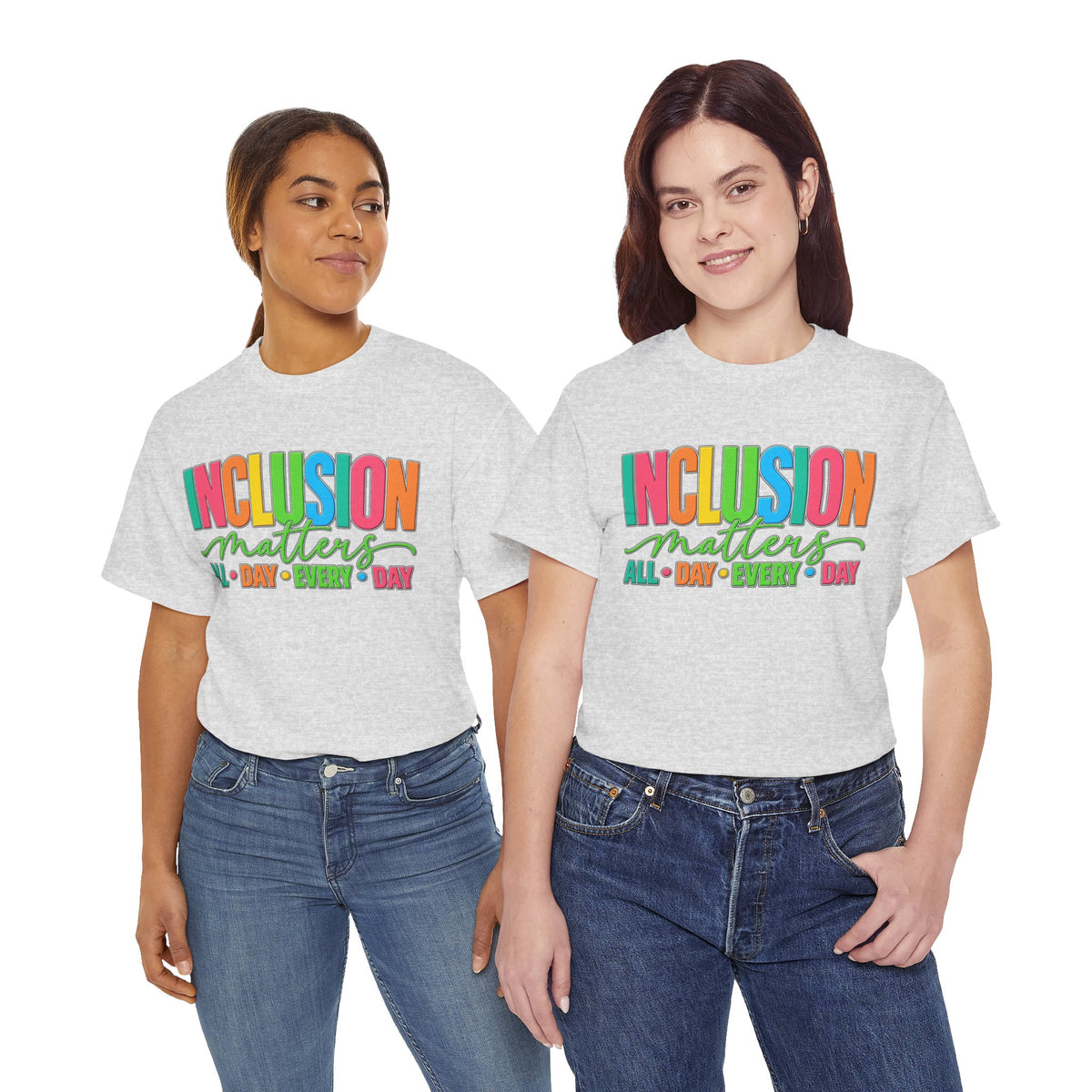 Inclusion Matters T-Shirt | Colorful Pride Graphic Tee | Inclusive Community Shirt | Diversity Awareness Gift