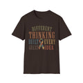 Different Thinking Built Every Great Idea T-Shirt | Autism Awareness Ribbon