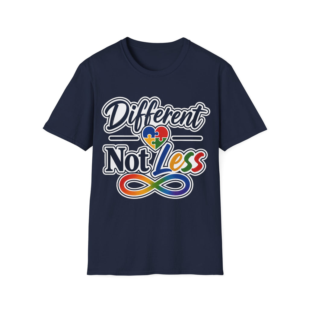 Different Not Less T-Shirt | Autism Awareness Puzzle Heart & Infinity Shirt