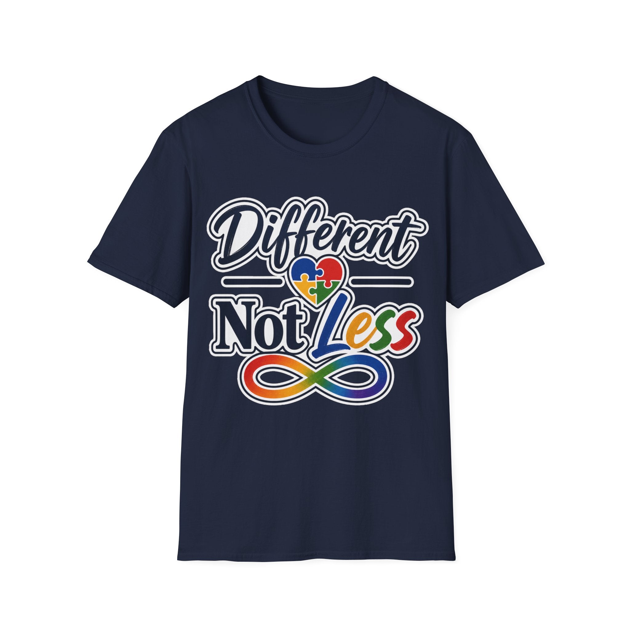 Different Not Less T-Shirt | Autism Awareness Puzzle Heart & Infinity Shirt