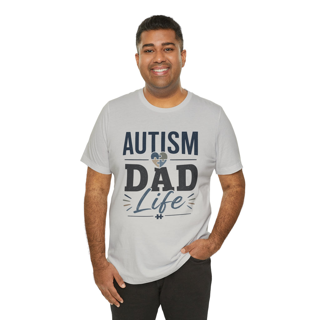 Autism Dad Life Shirt Autism Dad T Shirt Proud Autism Father Gift Autism Awareness Shirt Special Needs Dad Tee Puzzle Heart Design