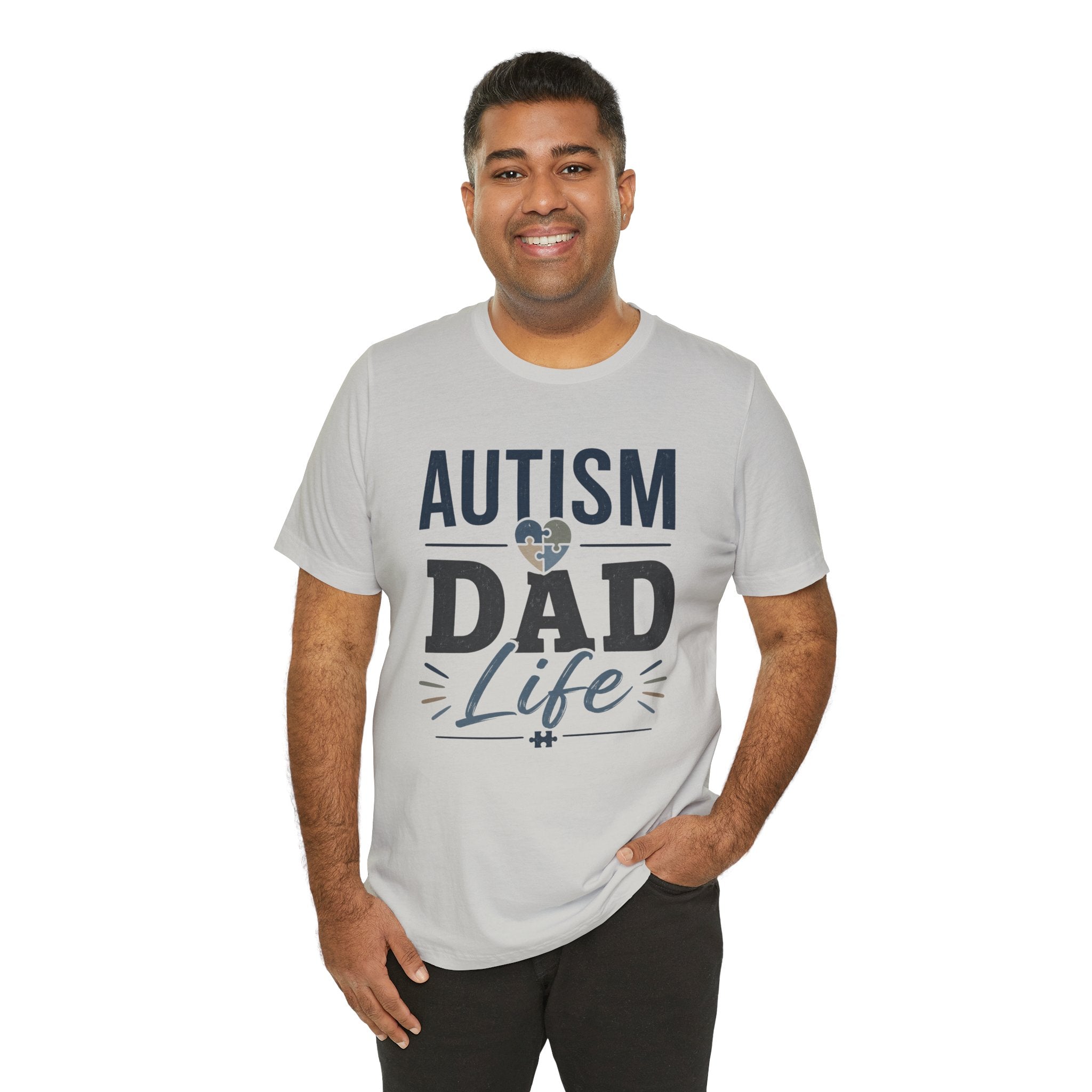 Autism Dad Life Shirt Autism Dad T Shirt Proud Autism Father Gift Autism Awareness Shirt Special Needs Dad Tee Puzzle Heart Design