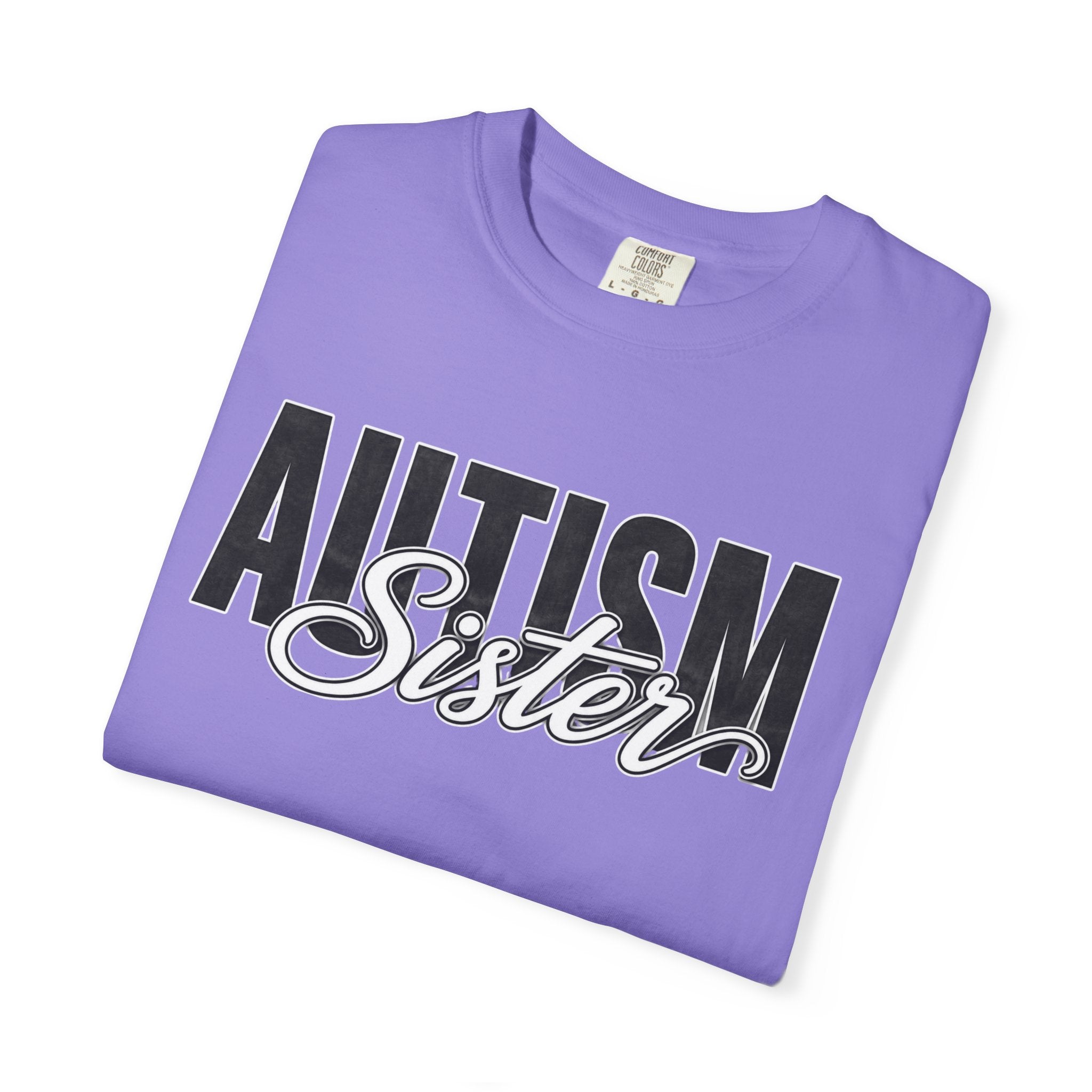 Autism Sister Shirt Proud Autism Sister T Shirt Autism Awareness Autism Acceptance Gift Puzzle Heart Special Needs Sibling Tee