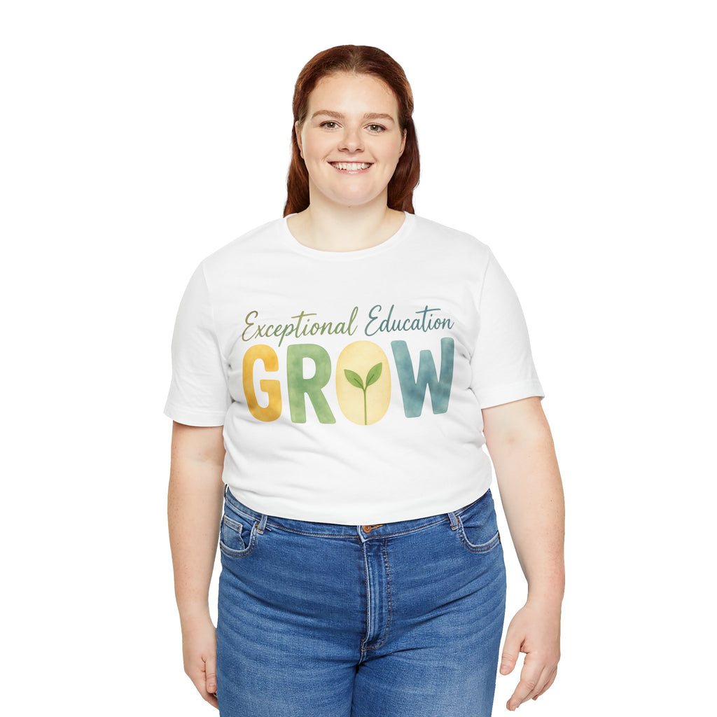 Exceptional Education Teacher Shirt GROW Special Education T Shirt SPED Teacher Gift Inclusive Classroom Autism Teacher Tee