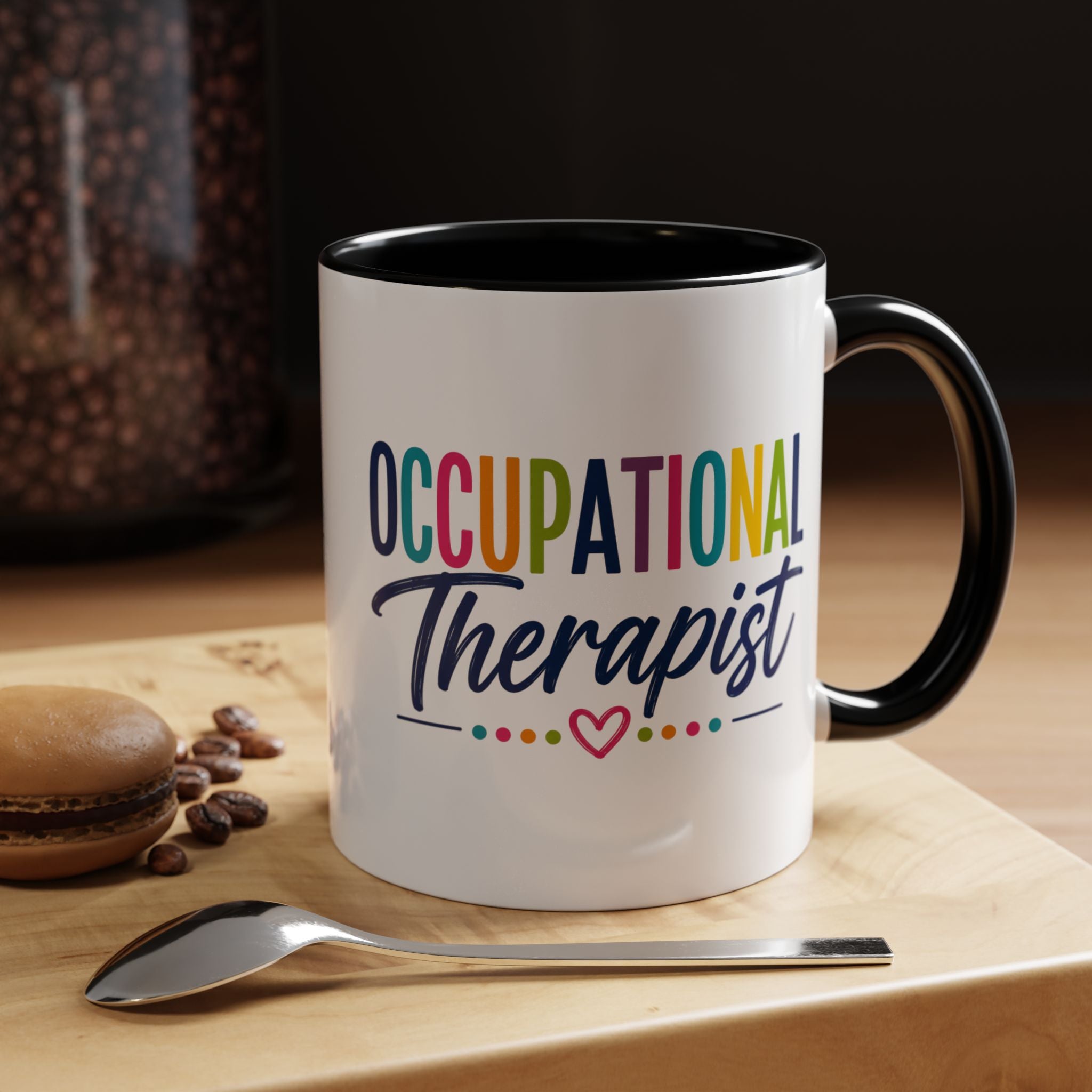 Occupational Therapist Mug | Accent Coffee Mug, Colorful Script 11oz 15oz