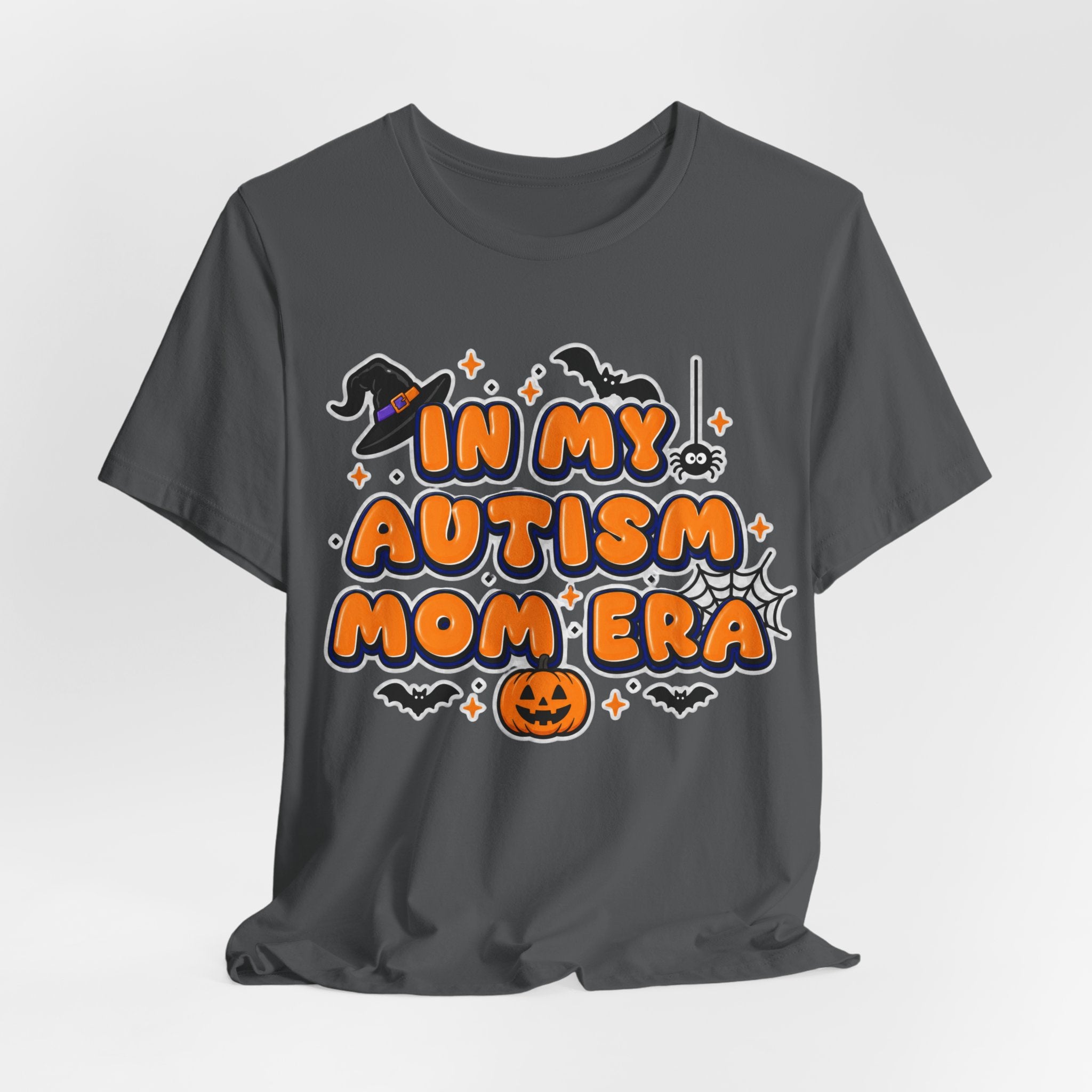 In My Autism Mom Era Tee | Halloween Pumpkin Witch Bat Spiderweb
