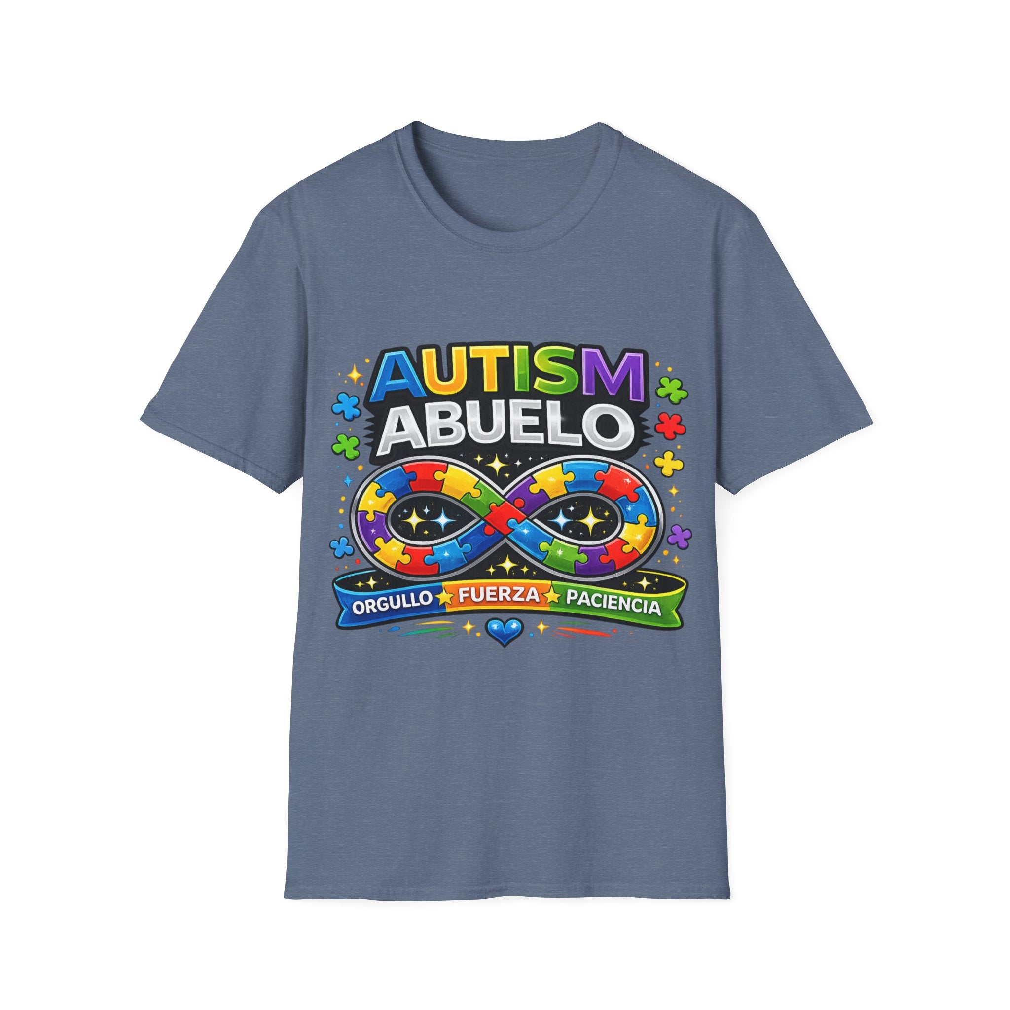 Autism Abuelo Shirt, Proud Autism Grandpa Tee, Spanish Grandpa Gift, Autism Acceptance Shirt, Infinity Symbol T-Shirt, Autism Family Apparel