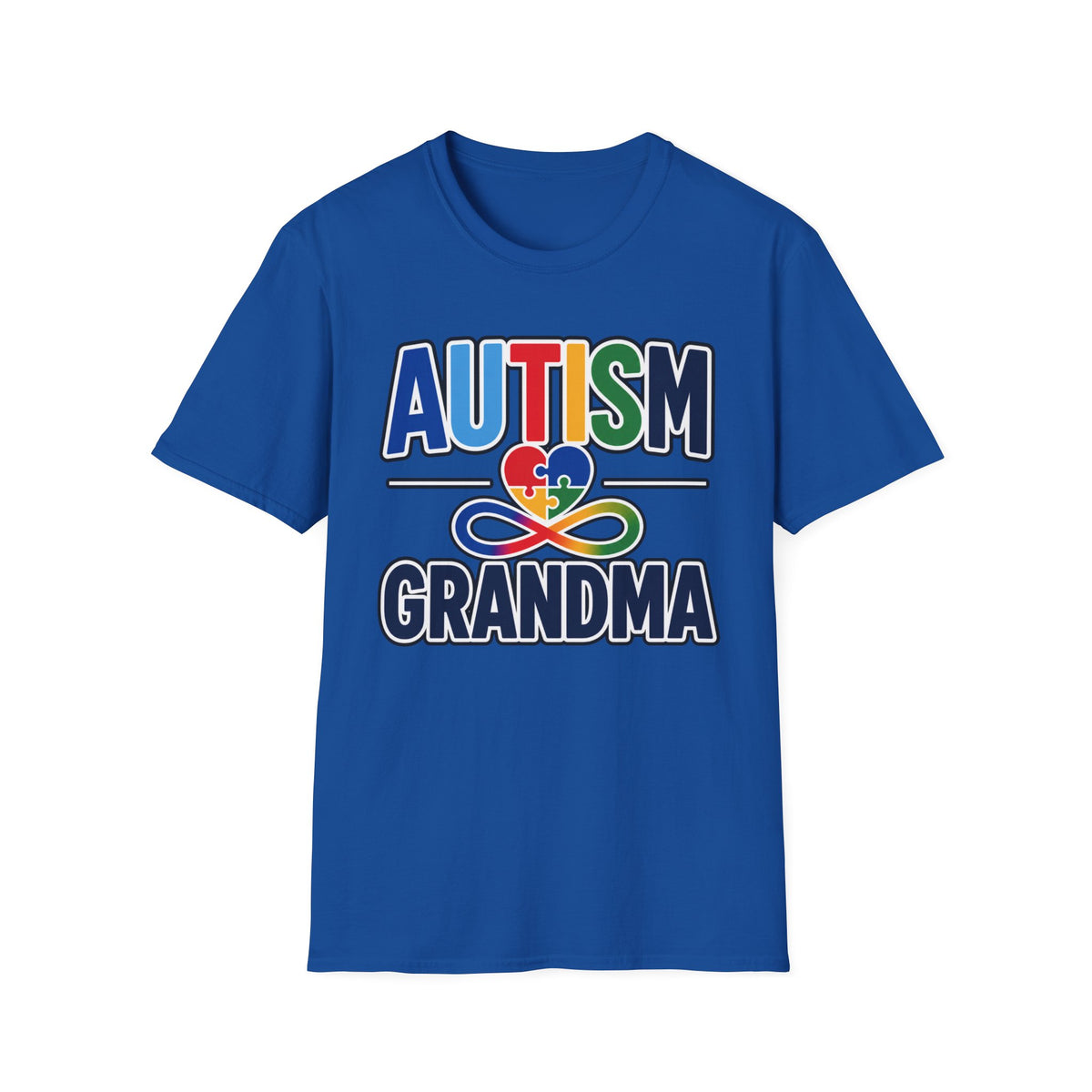 Autism Grandma Heart Puzzle Infinity Shirt, Autism Awareness T-Shirt, Autism Acceptance Grandma Gift, Neurodiversity Family Apparel