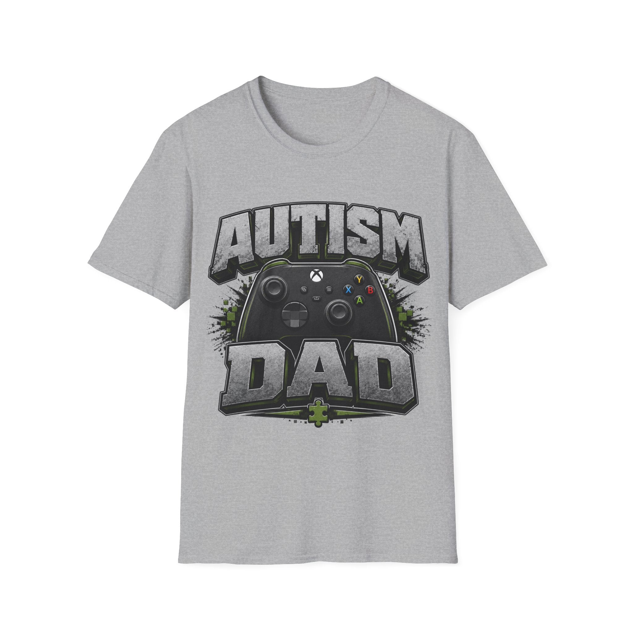 Autism Dad T-Shirt | Video Game Controller Awareness Tee