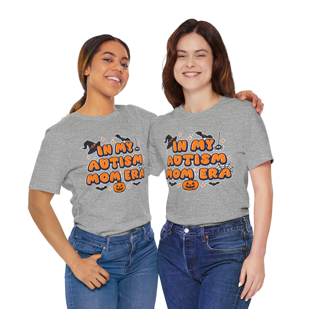 In My Autism Mom Era Tee | Halloween Pumpkin Witch Bat Spiderweb