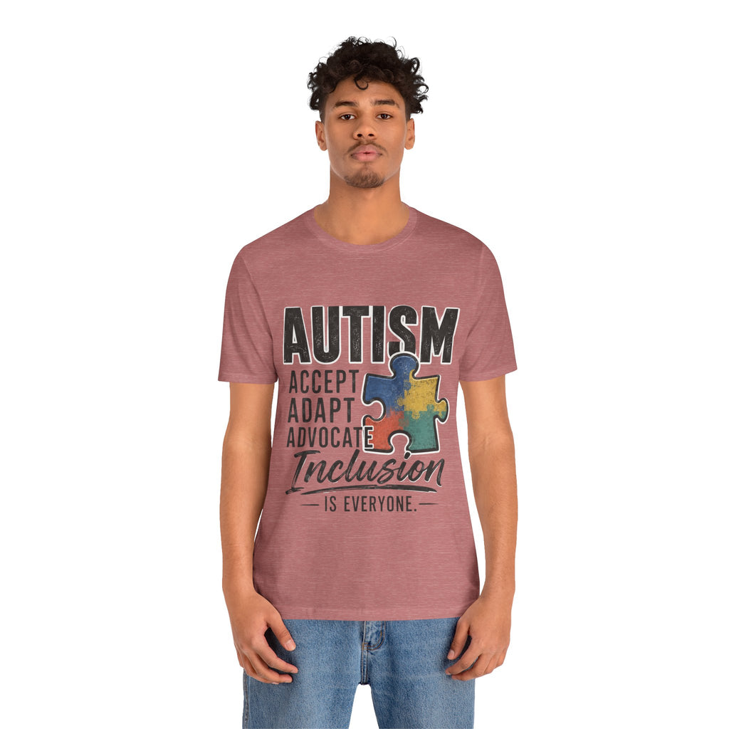Autism Acceptance Shirt Inclusion Advocate T Shirt Puzzle Piece Tee Neurodiversity Awareness Special Needs Support Unisex Gift