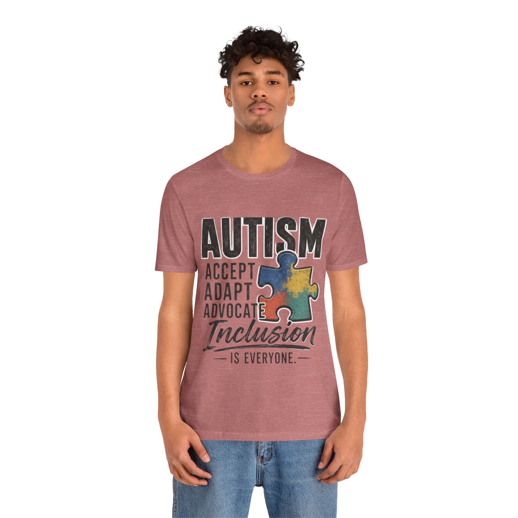 Autism Acceptance Shirt Inclusion Advocate T Shirt Puzzle Piece Tee Neurodiversity Awareness Special Needs Support Unisex Gift