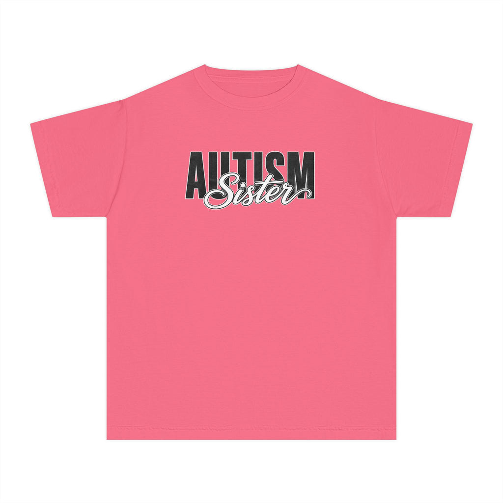 Autism Sister Youth Shirt Kids Autism Sister T Shirt Proud Autism Sibling Tee Autism Awareness Autism Acceptance Gift for Girls