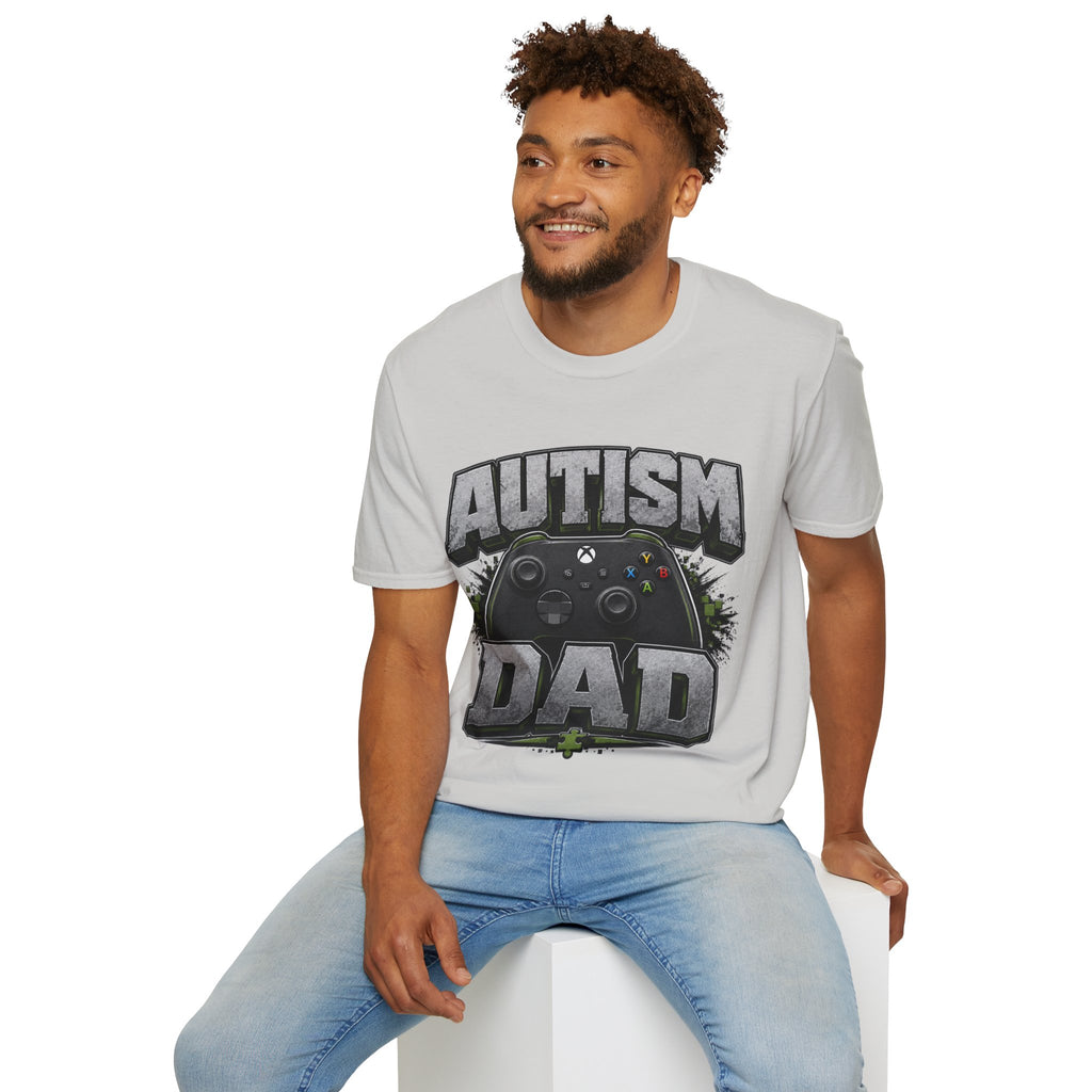 Autism Dad T-Shirt | Video Game Controller Awareness Tee