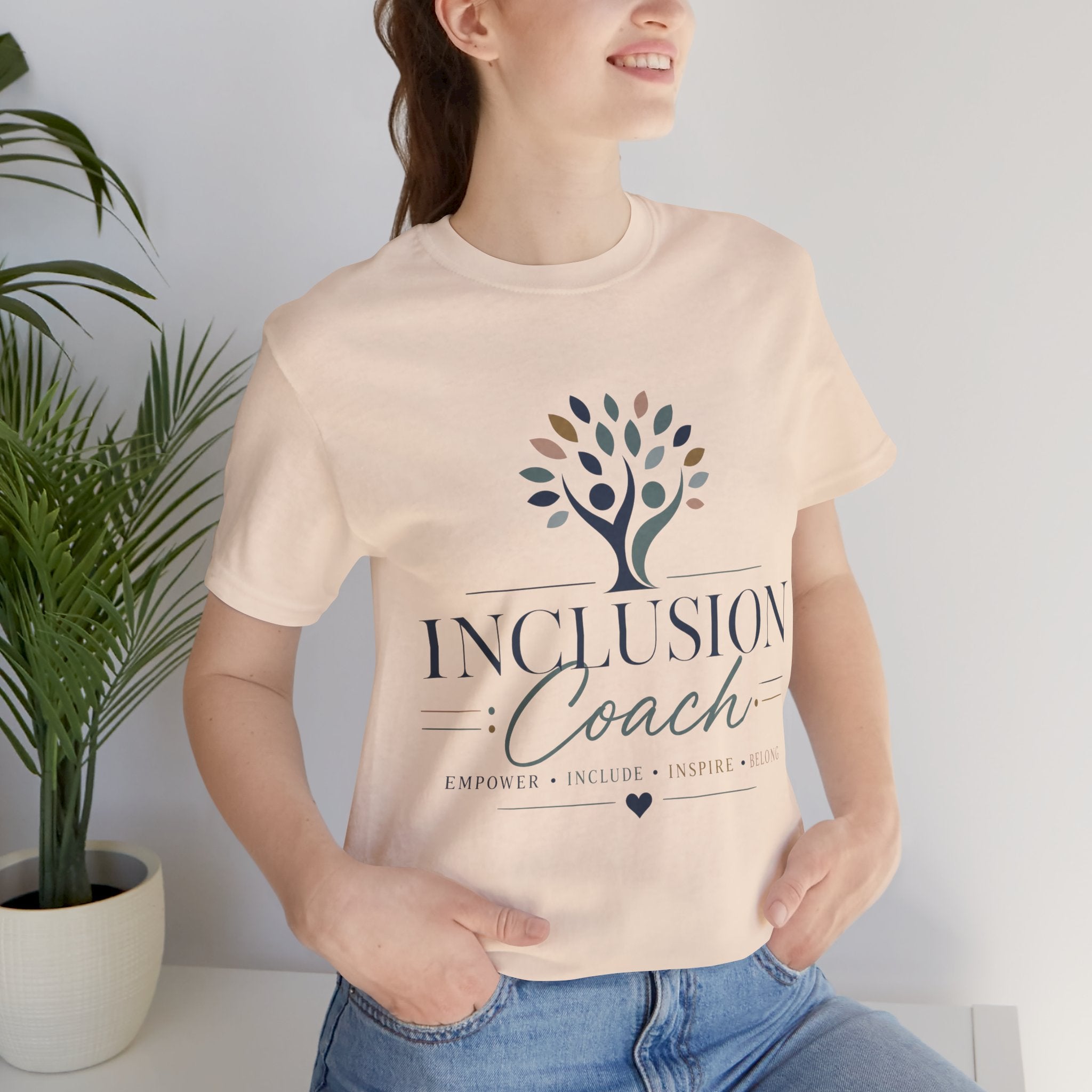 Inclusion Coach T-Shirt | Tree Logo, Empower Inclusivity, Diversity