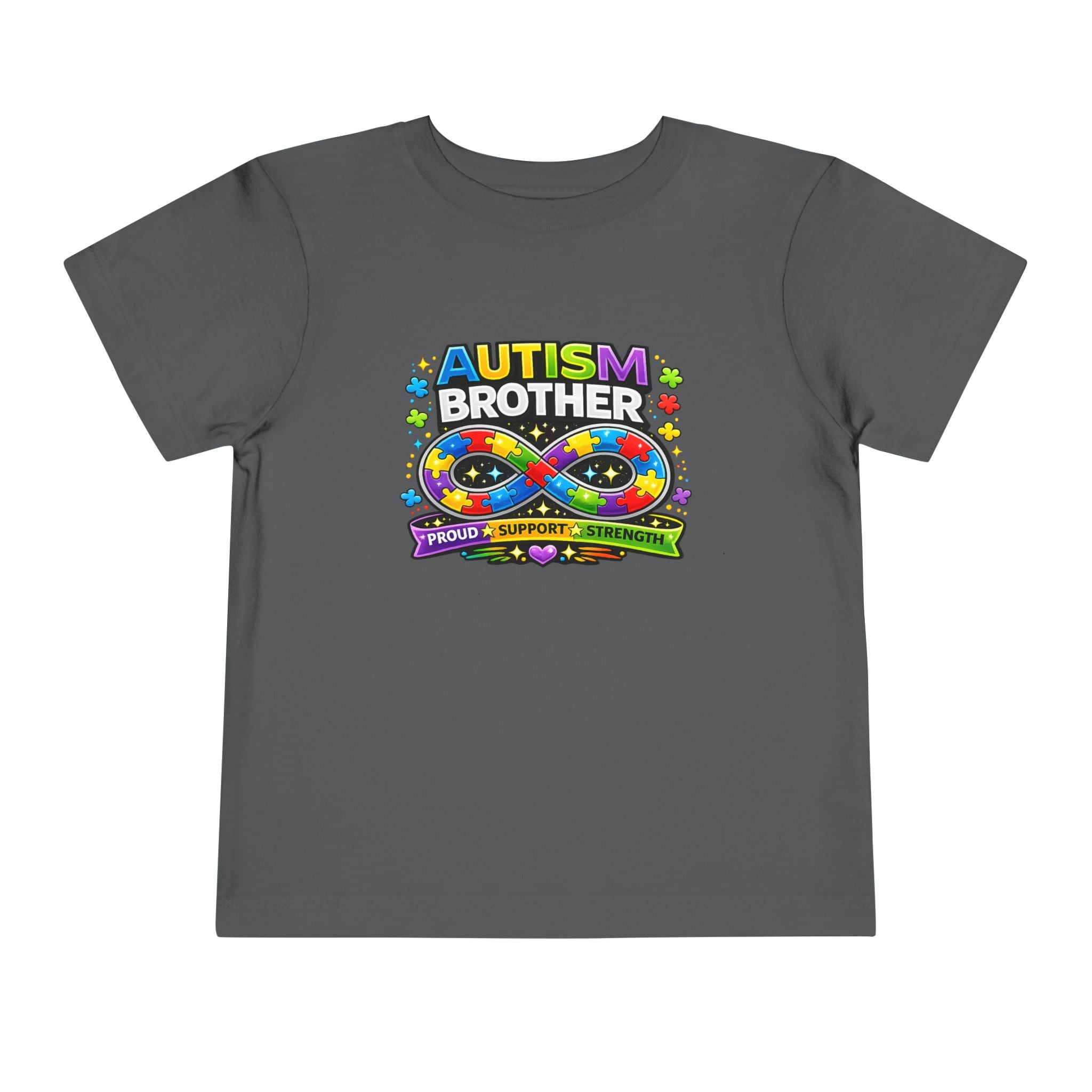 Autism Brother Toddler Tee | Puzzle Ribbon Support