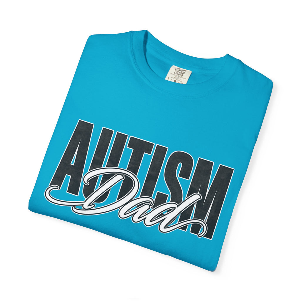 Autism Dad Shirt Autism Dad T Shirt Proud Autism Father Rainbow Block Letter Tee Autism Awareness Autism Acceptance Gift for Dad